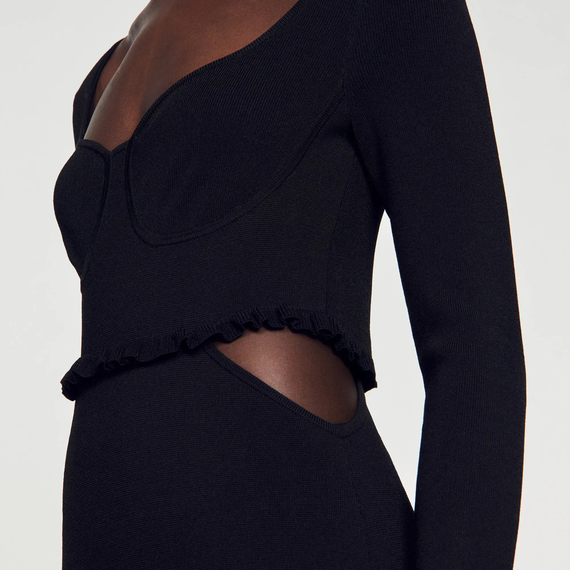 Midi Jurk Met Uitsnijdingen