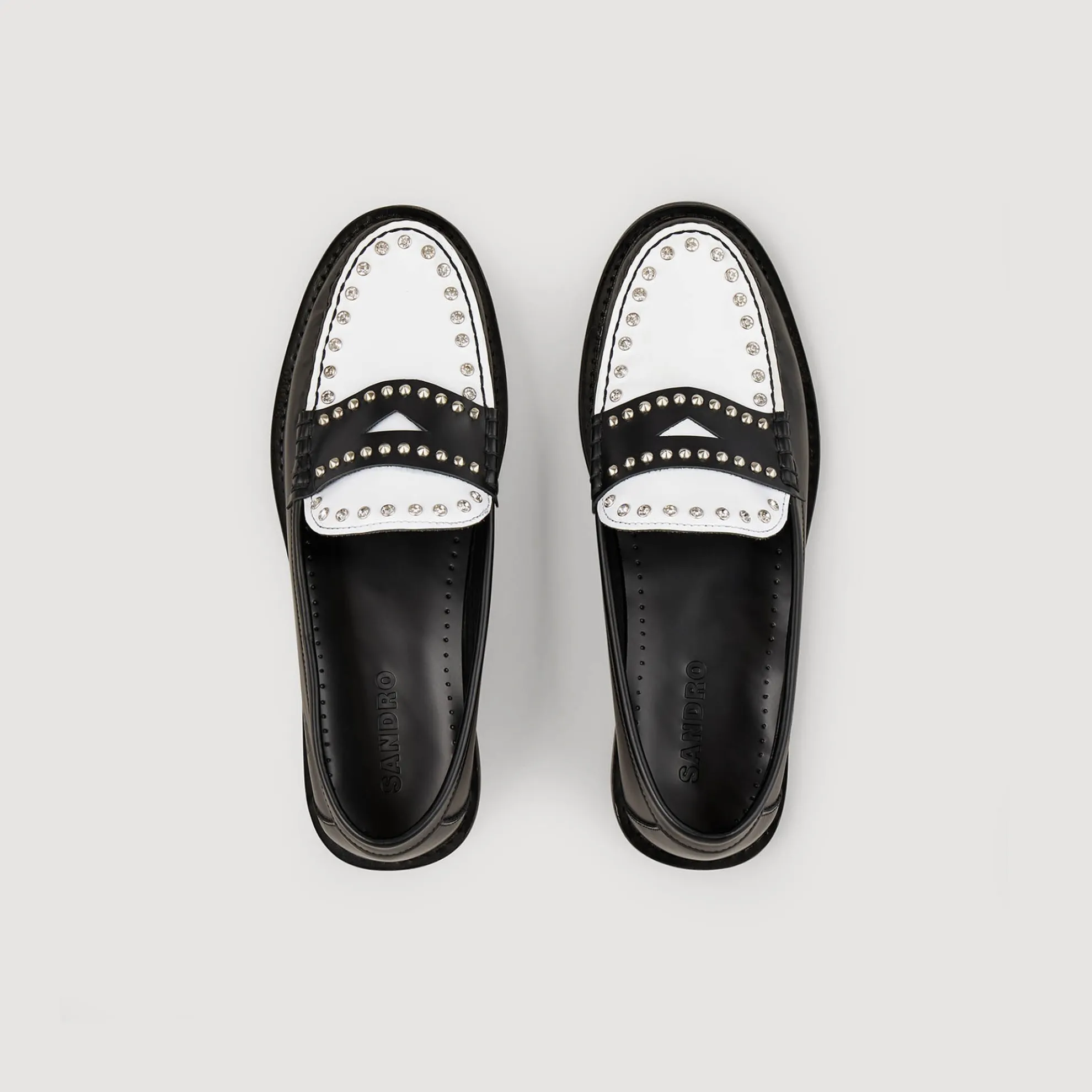 Mocassins Tweekleurig Met Studs