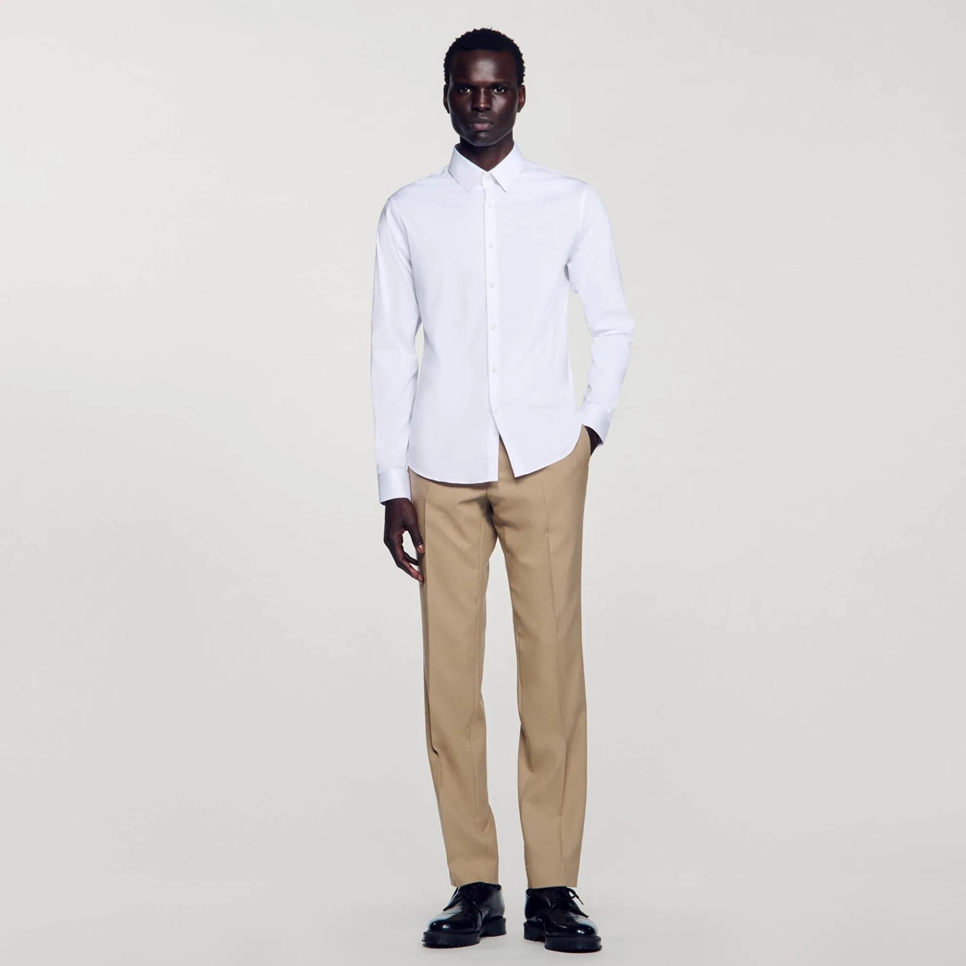 Nauwsluitend Overhemd Van Stretchkatoen