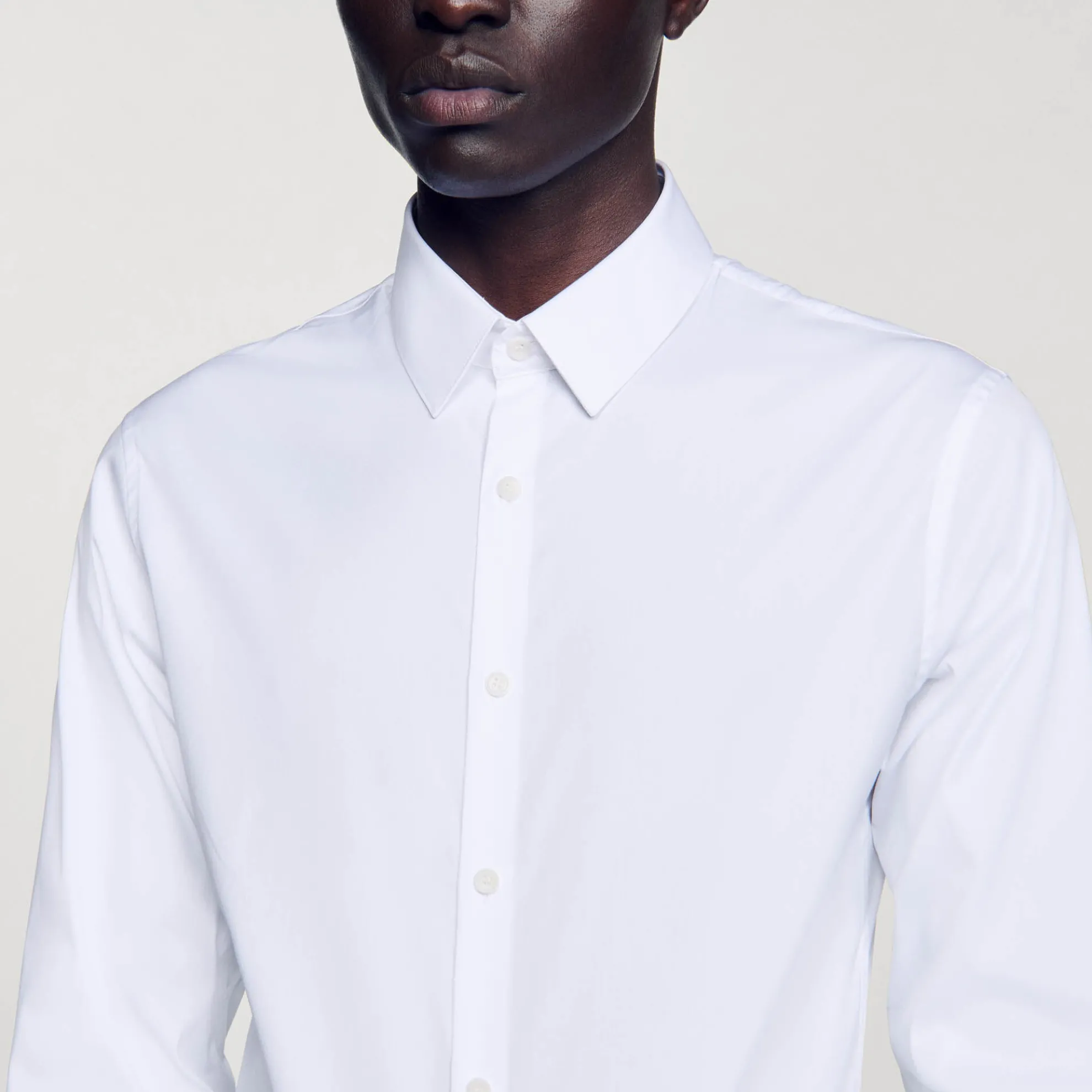 Nauwsluitend Overhemd Van Stretchkatoen