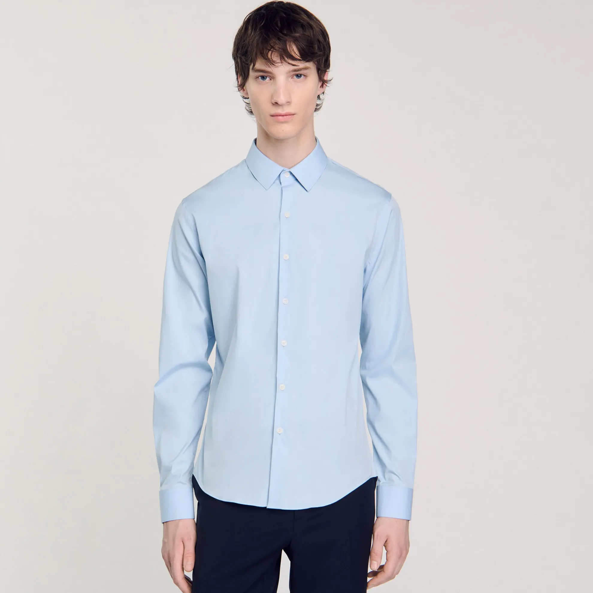 Nauwsluitend Overhemd Van Stretchkatoen