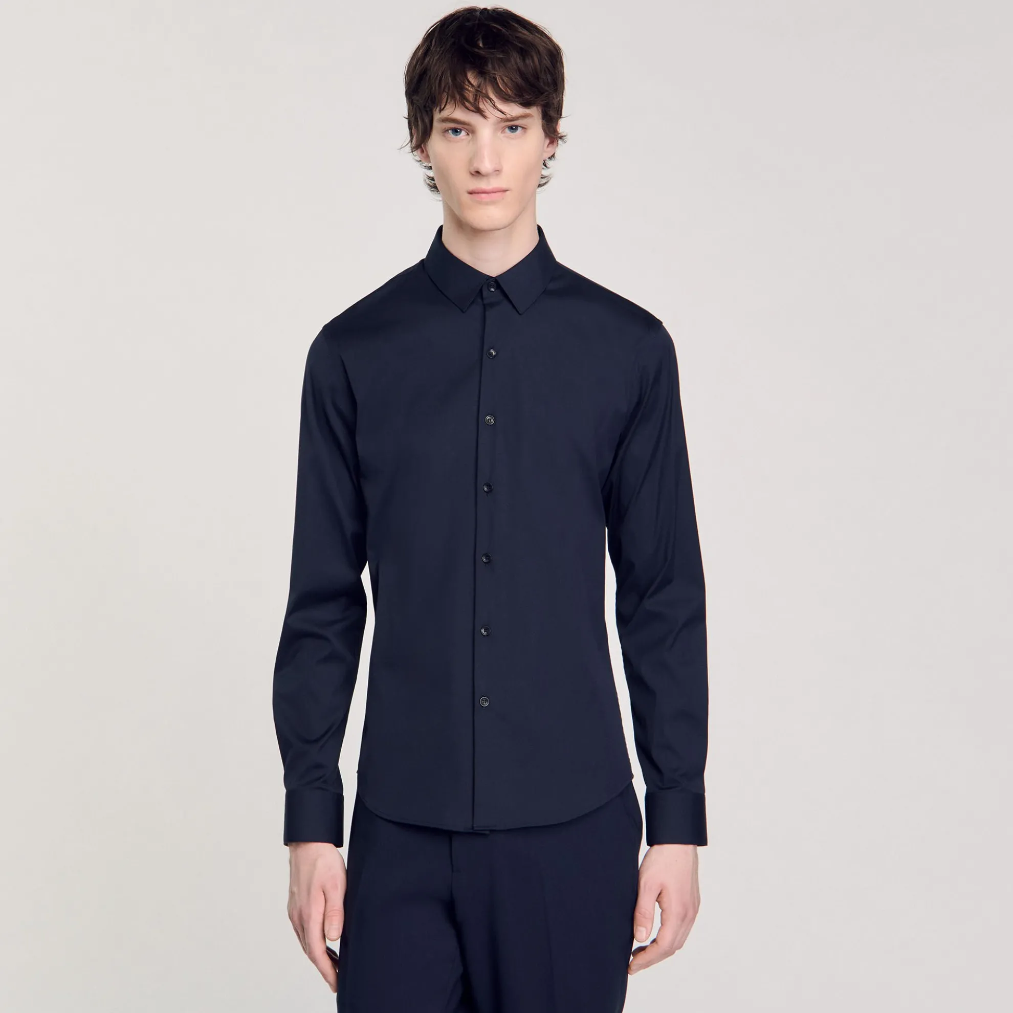 Nauwsluitend Overhemd Van Stretchkatoen