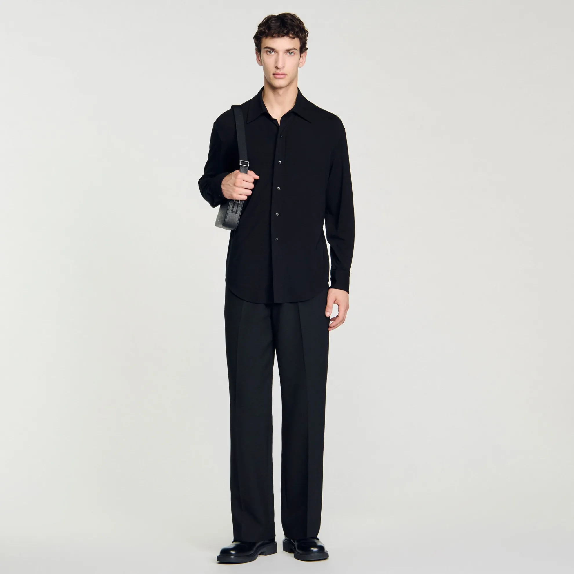 Overhemd Jersey Stof