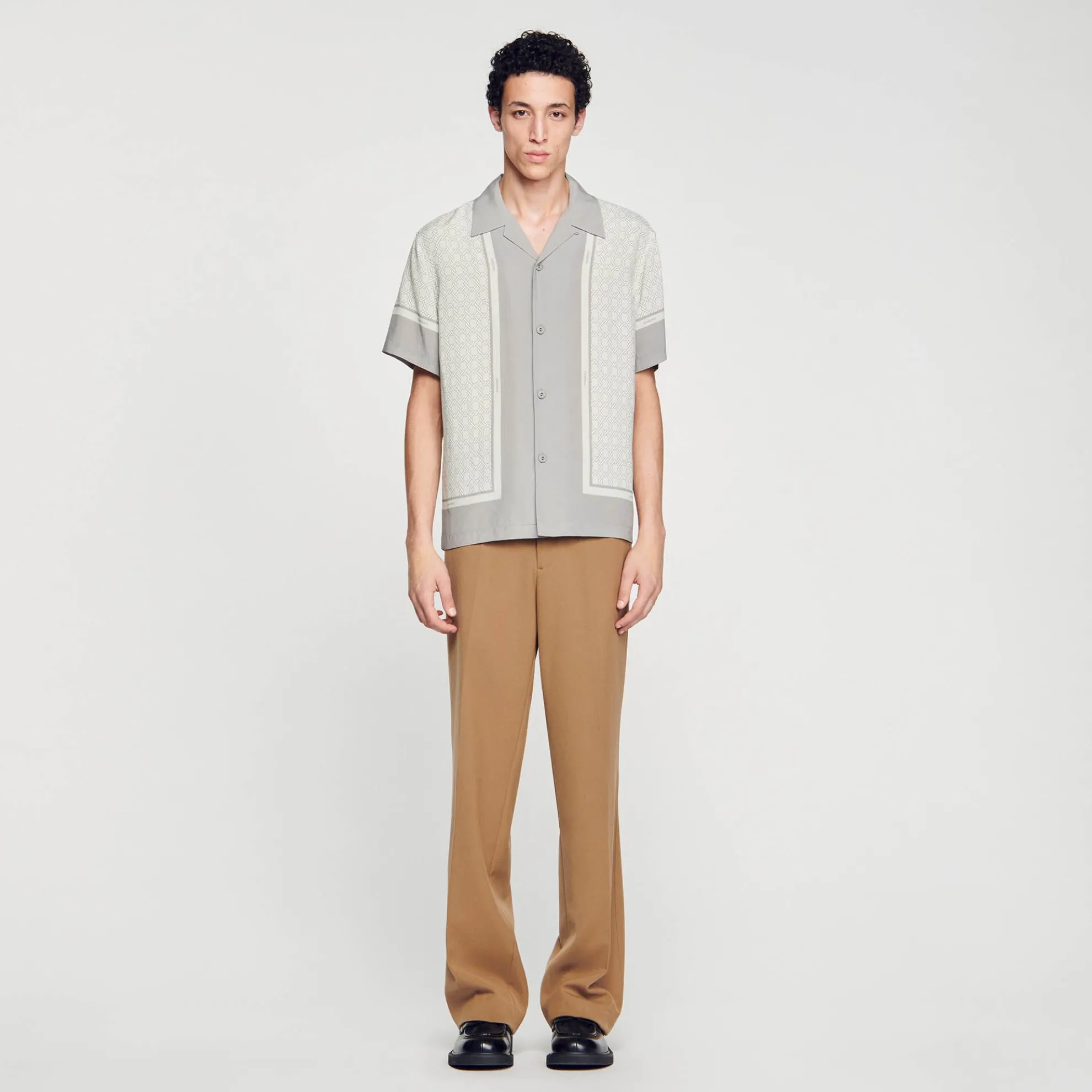 Overhemd Met Print En Korte Mouwen