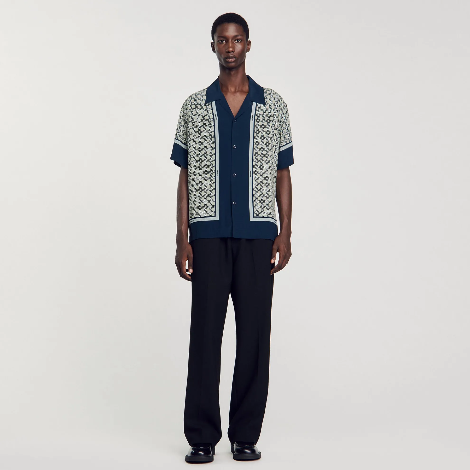 Overhemd Met Print En Korte Mouwen