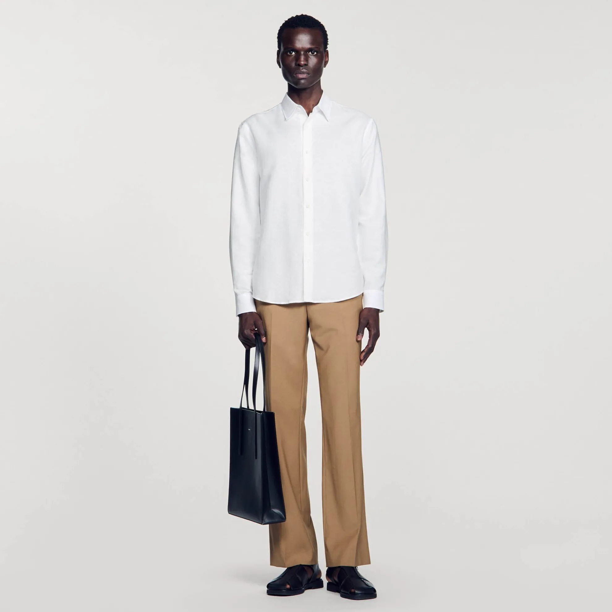 Overhemd Van Katoen En Linnen