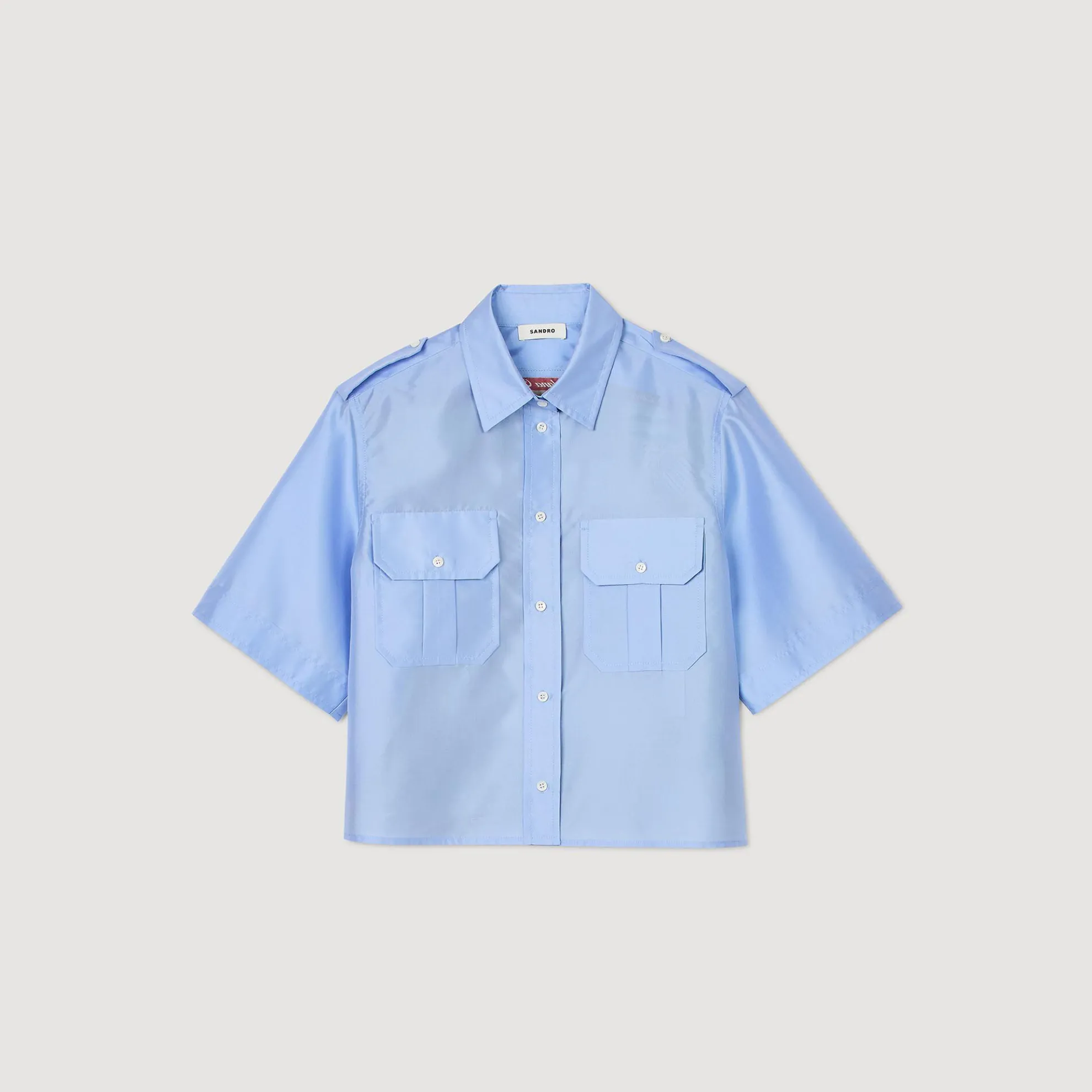 Overhemdblouse 2 Stoffen