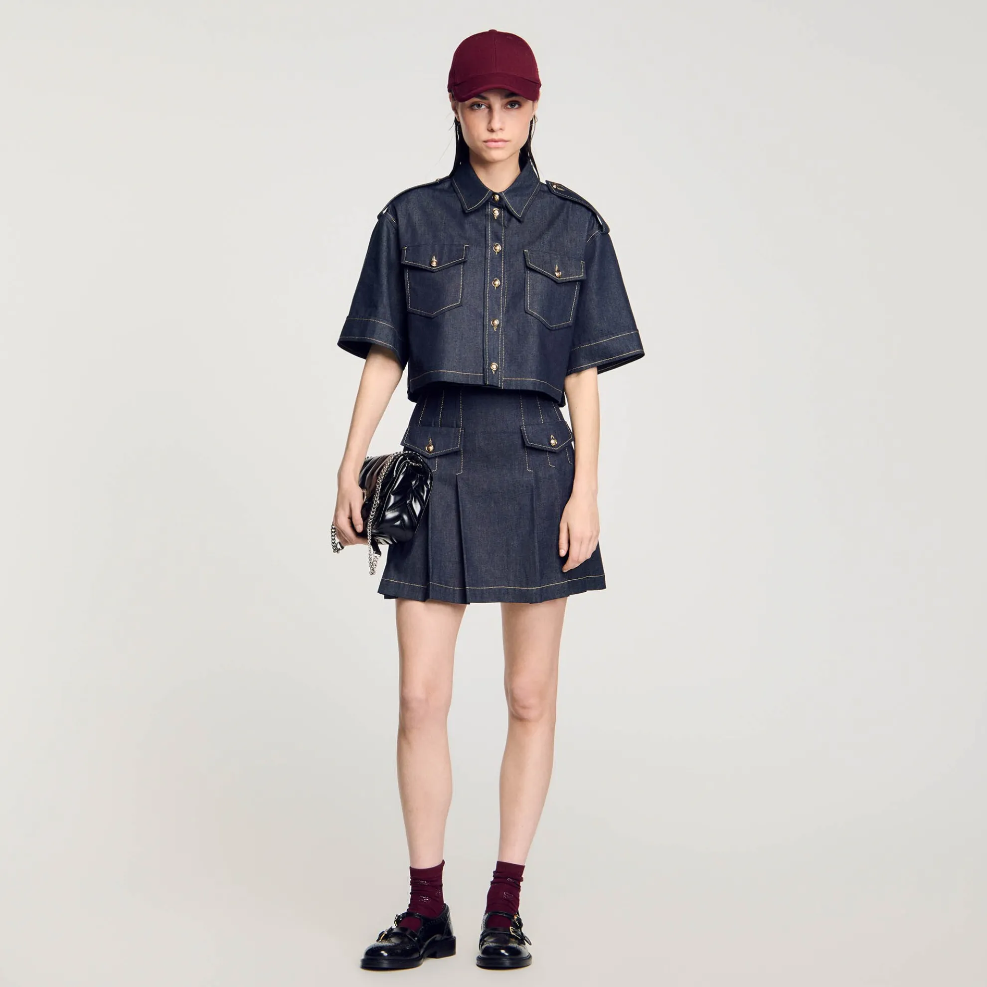 Overhemdblouse Denim