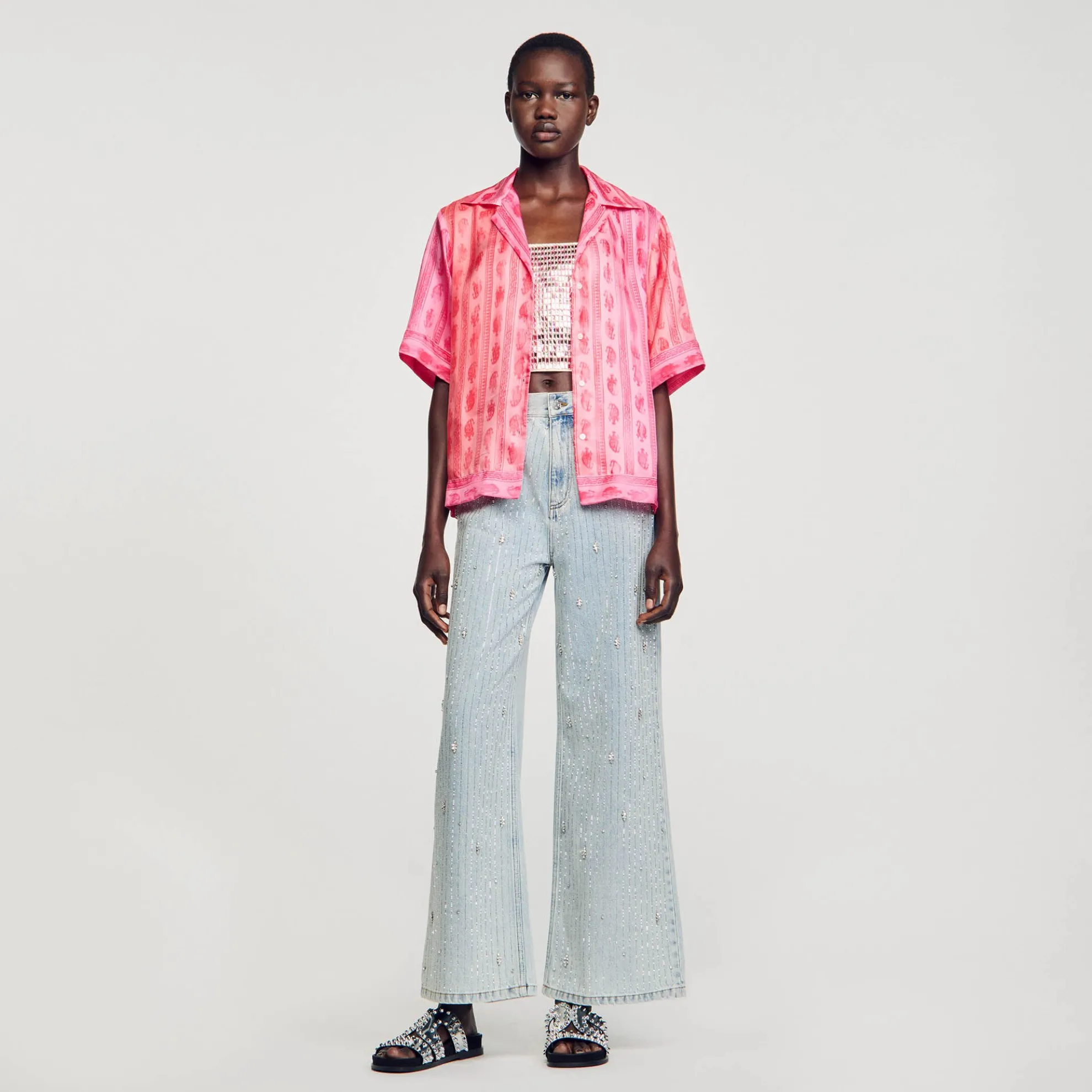 Overhemdblouse Met Paisleyprint