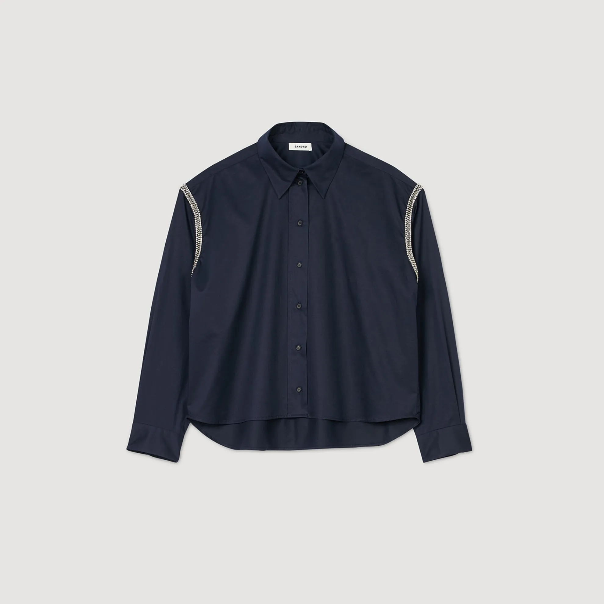 Overhemdblouse Met Stras