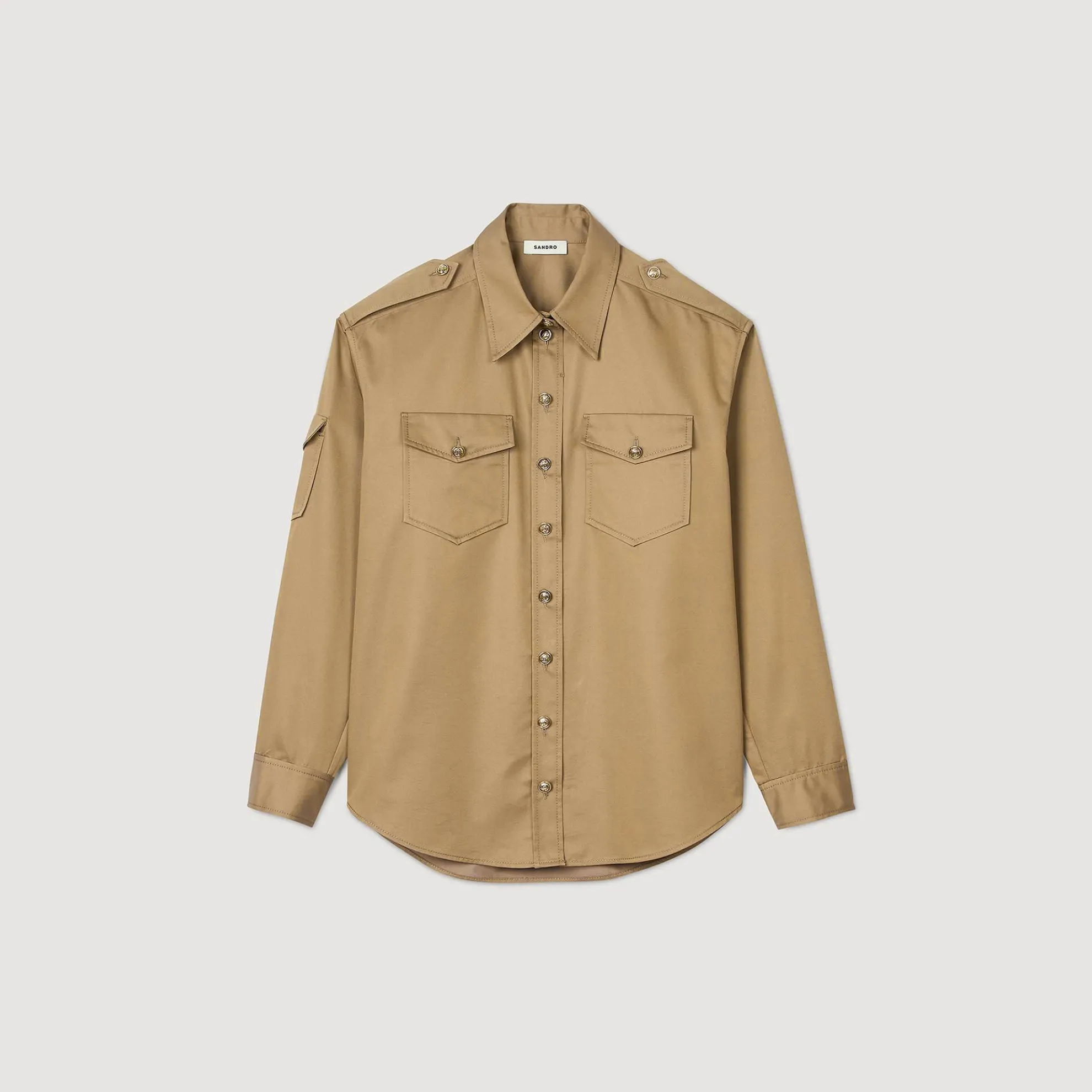 Overhemdblouse Met Zakken