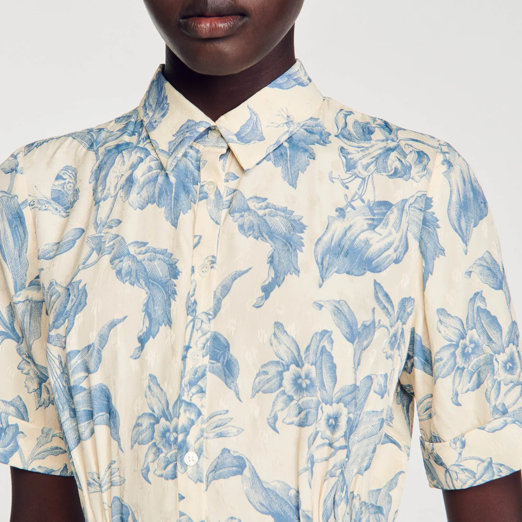 Overhemdjurk Met Bloemenprint