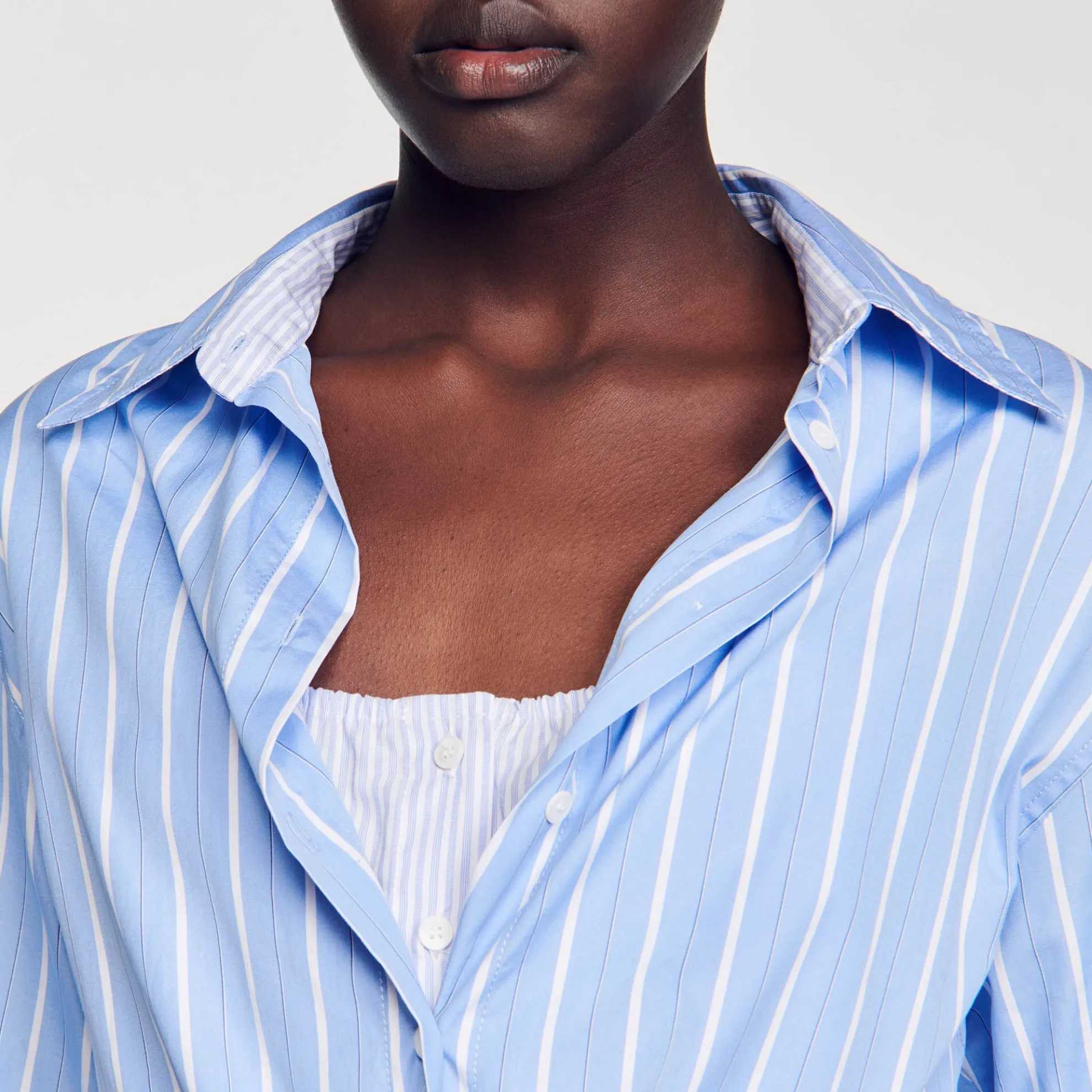 Overhemdjurk Striksluiting Gestreept