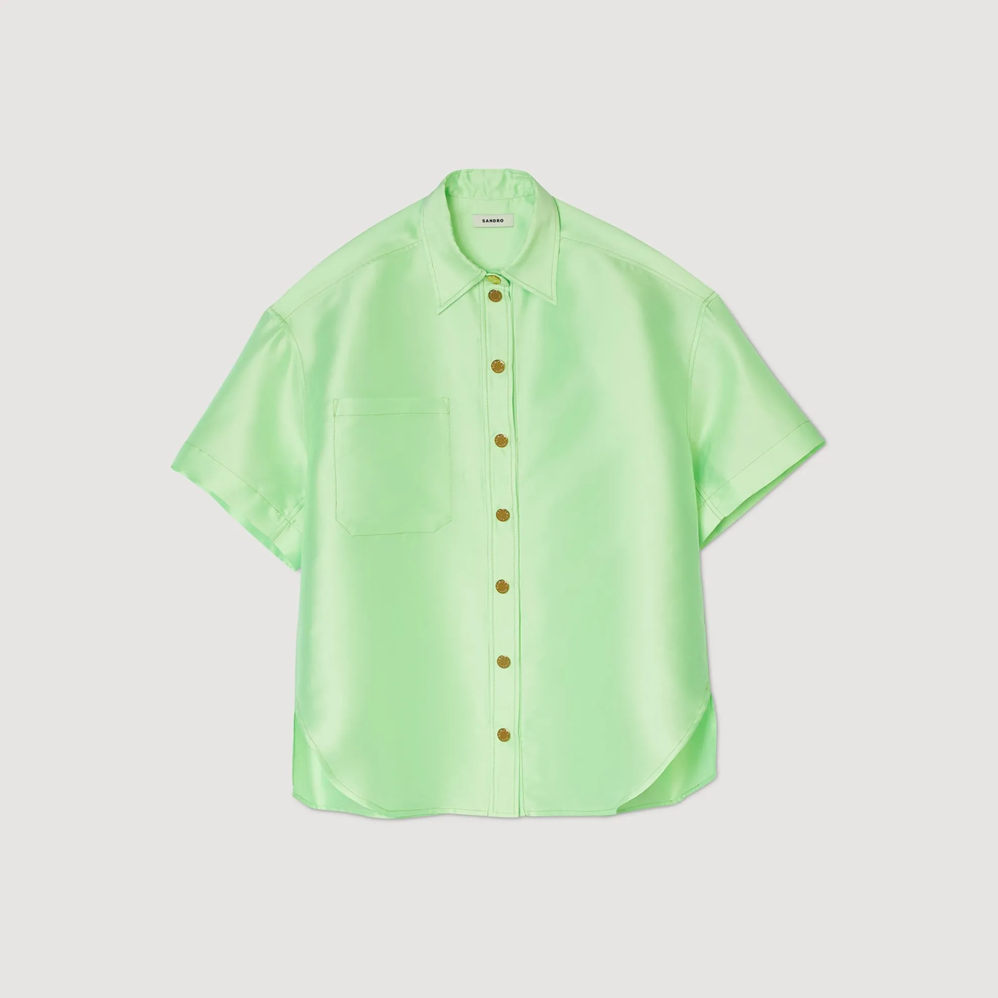 Oversized Satijnen Blouse