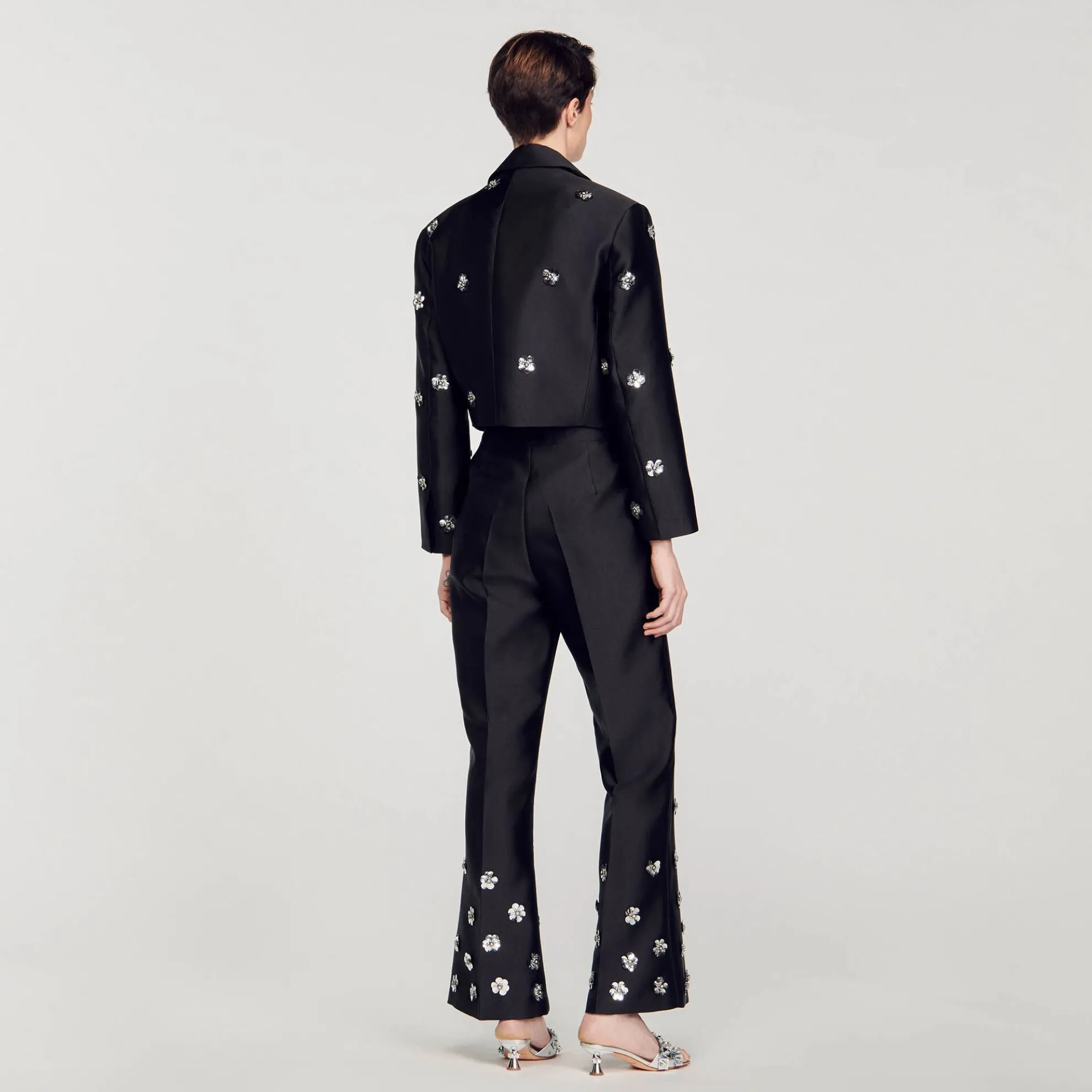 Pantalon Satijn Met Pailletten