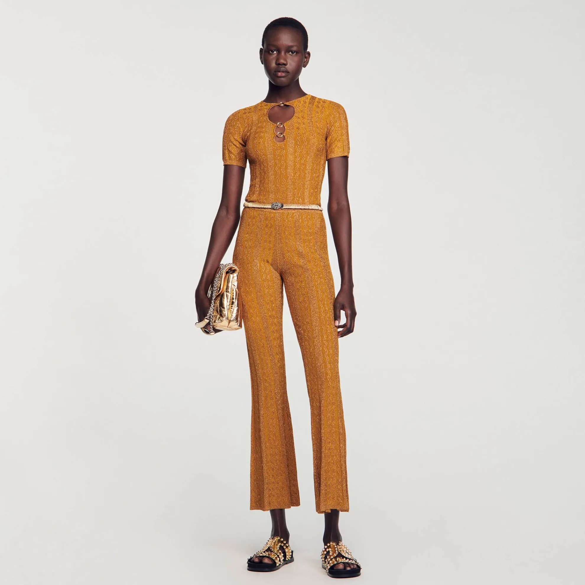 Pantalon Van Metallic Tricot