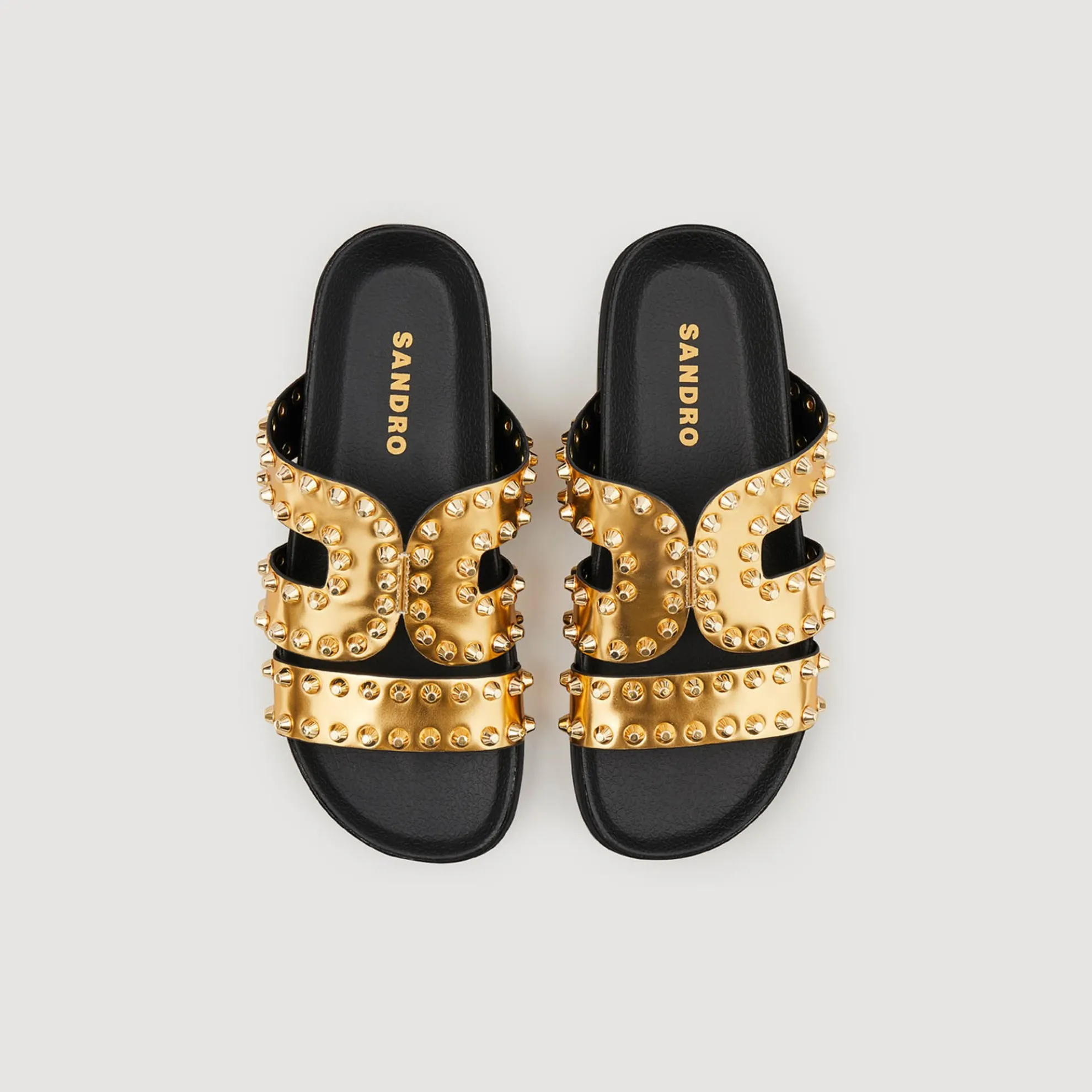 Platte Sandalen Met Studs