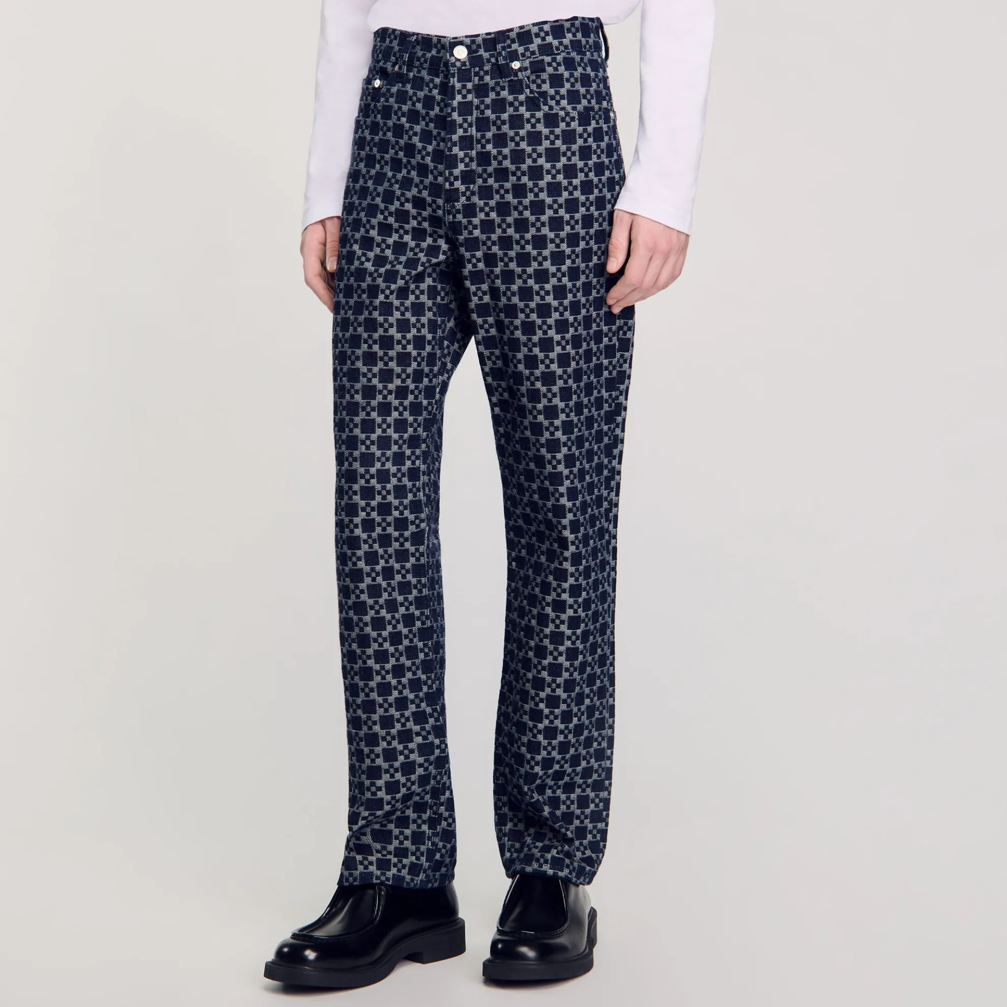 Rechte Jeans Met Square Cross