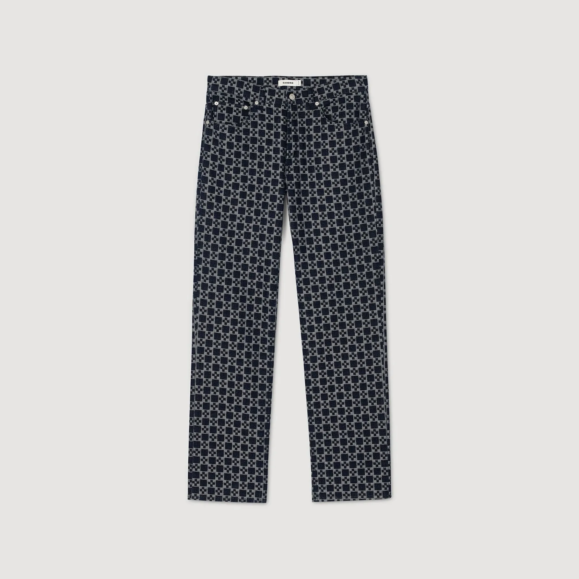 Rechte Jeans Met Square Cross