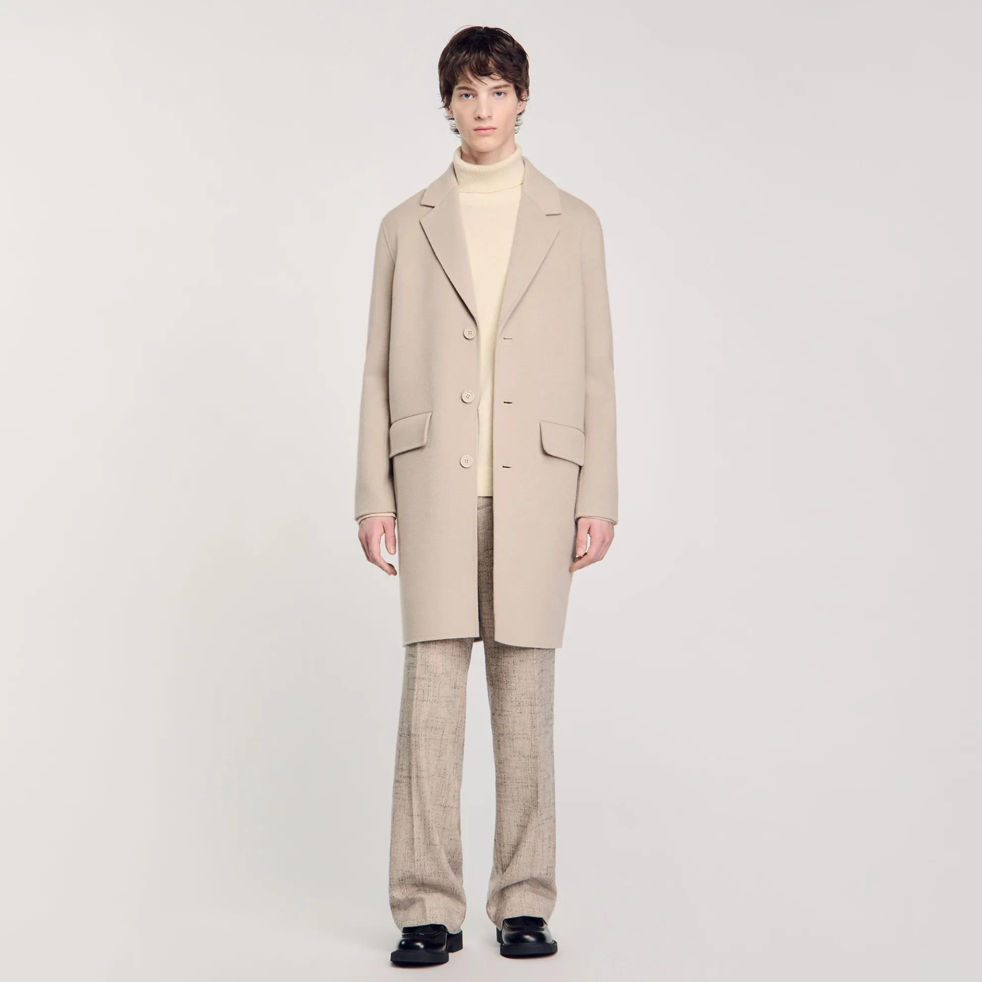 Rechte Wollen Oversized Mantel