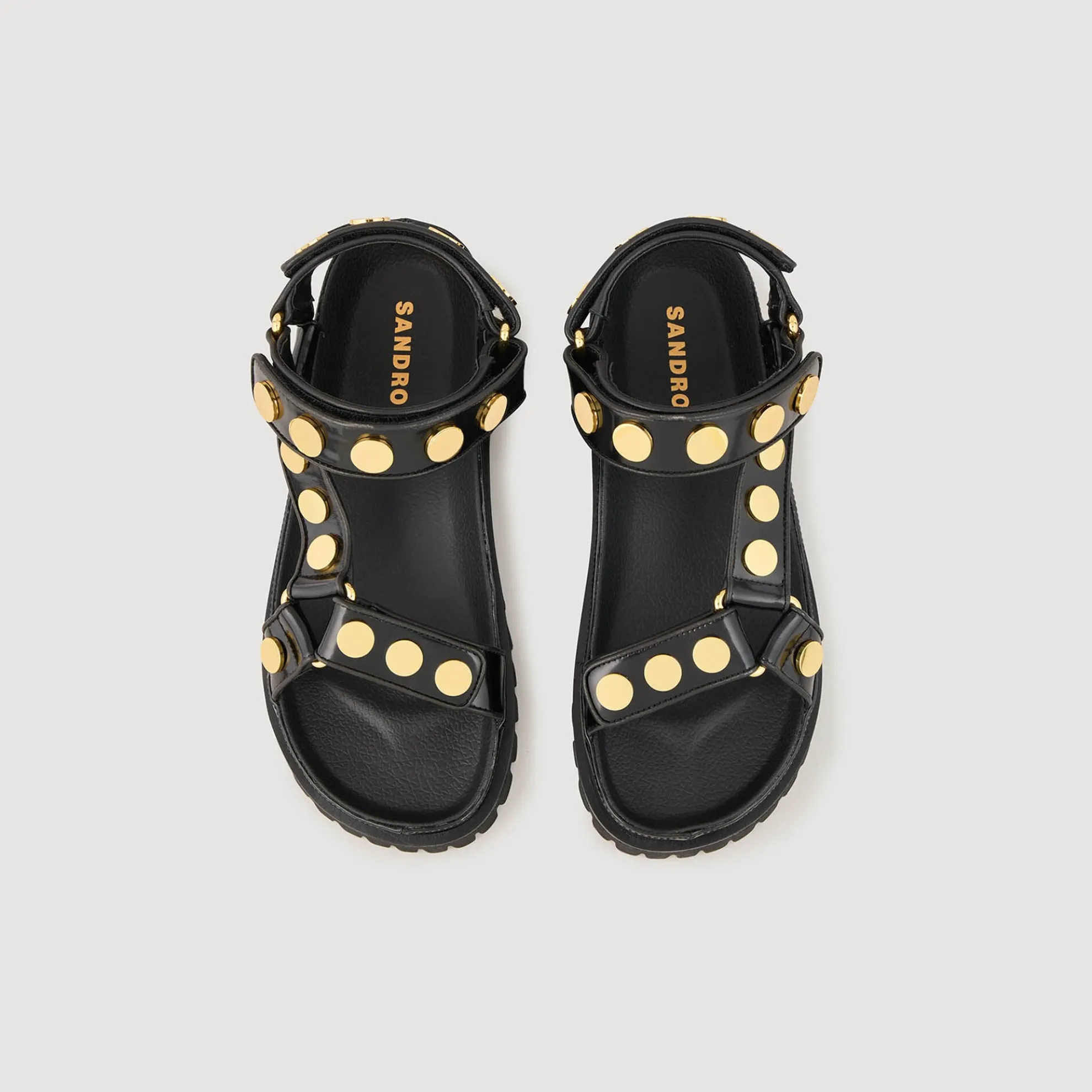 Sandalen Met Studs Gekartelde Zool