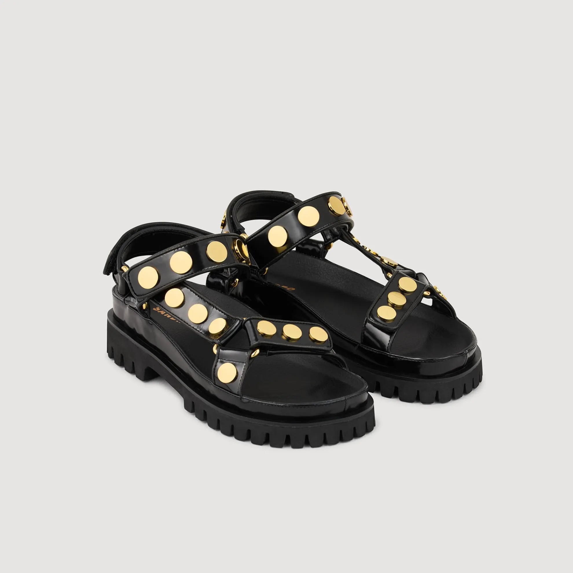 Sandalen Met Studs Gekartelde Zool