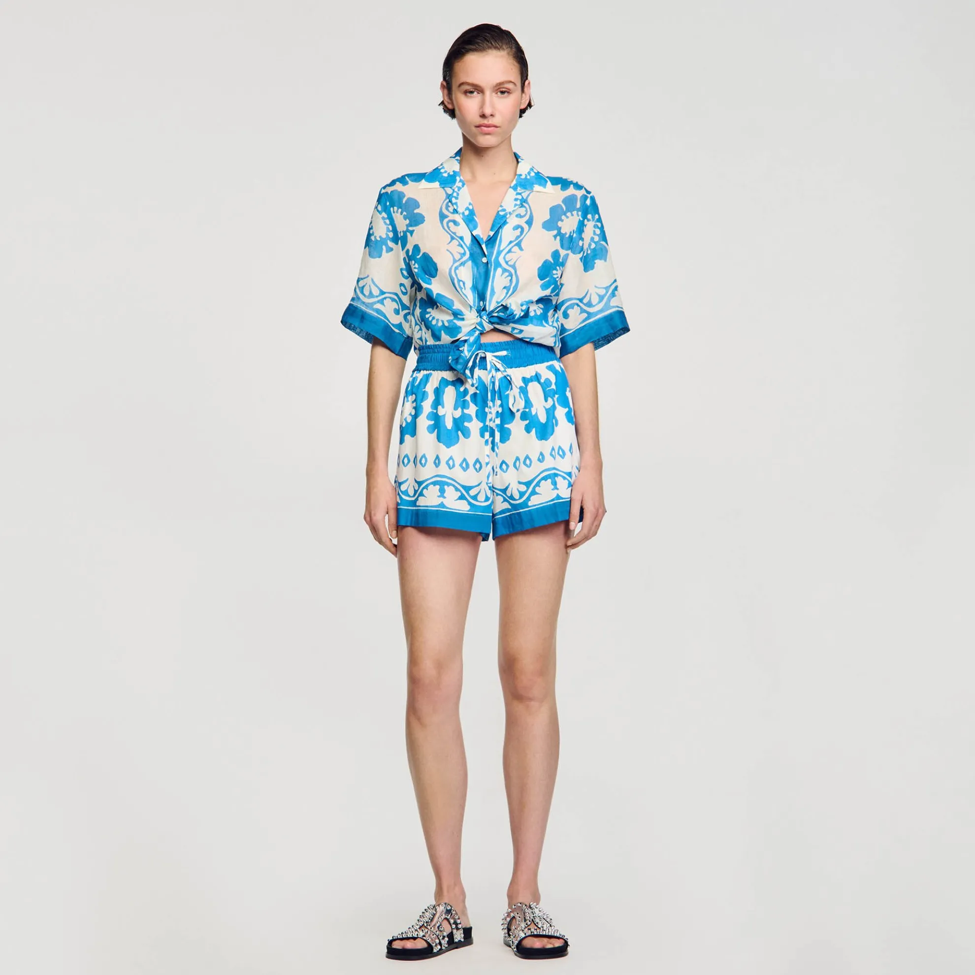 Short Wijd Met Print