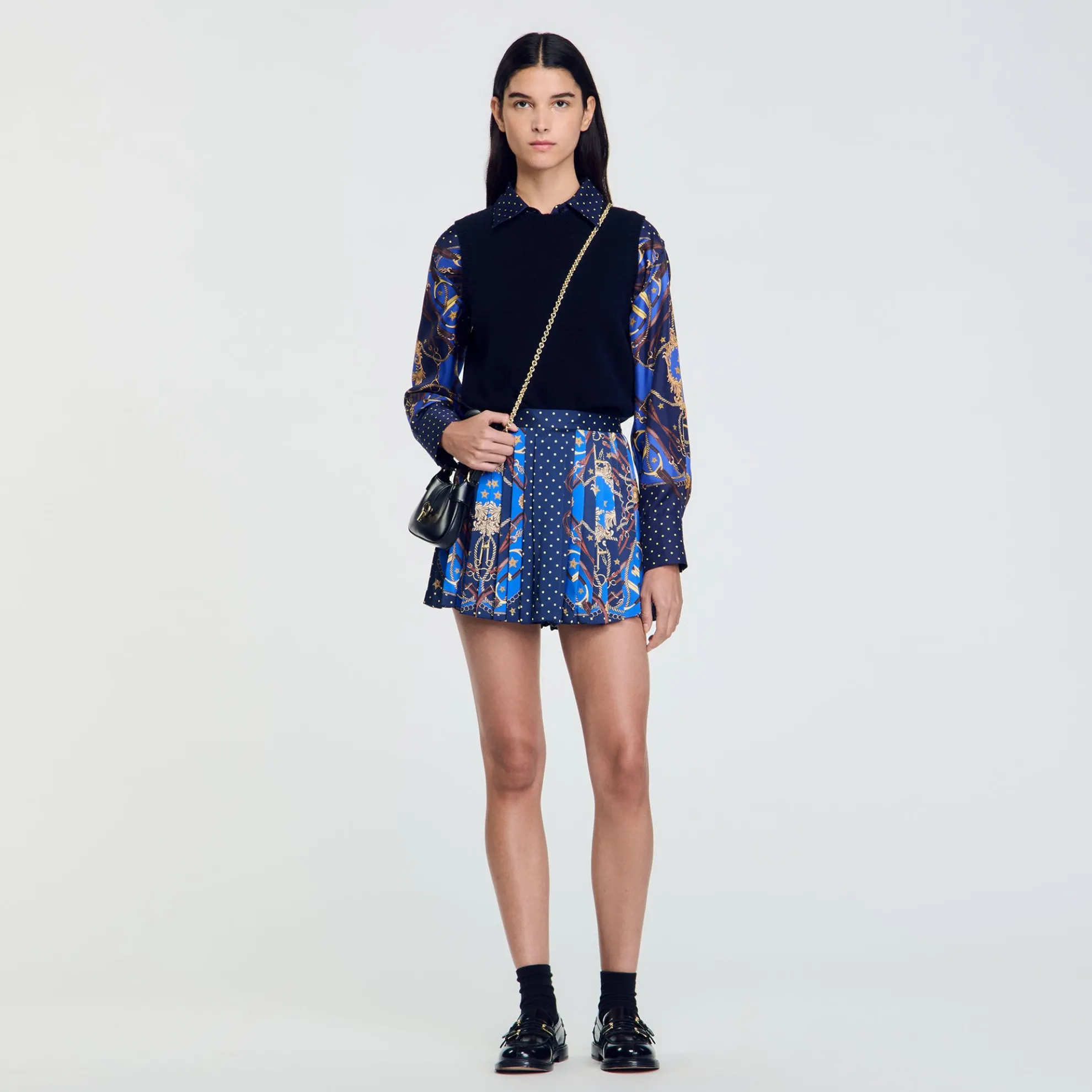 Skort Zijde Met Print