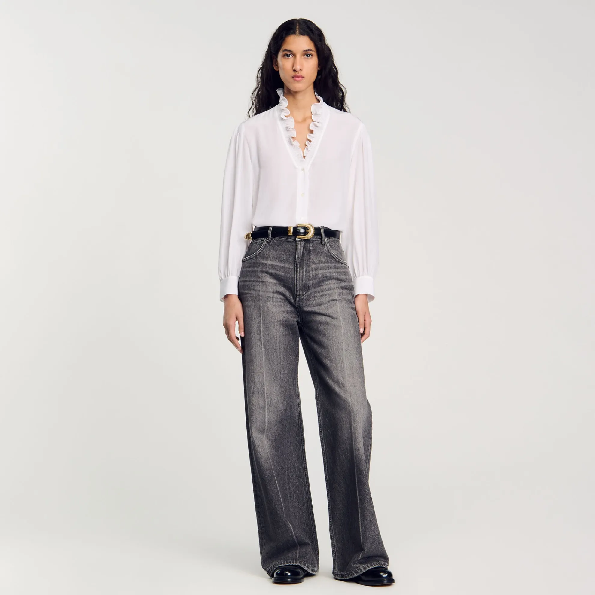 Soepele Overhemdblouse Zijde