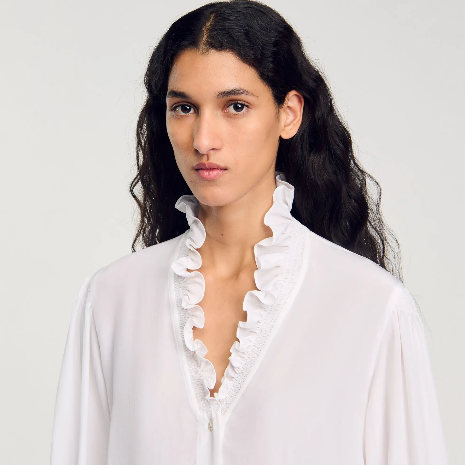 Soepele Overhemdblouse Zijde