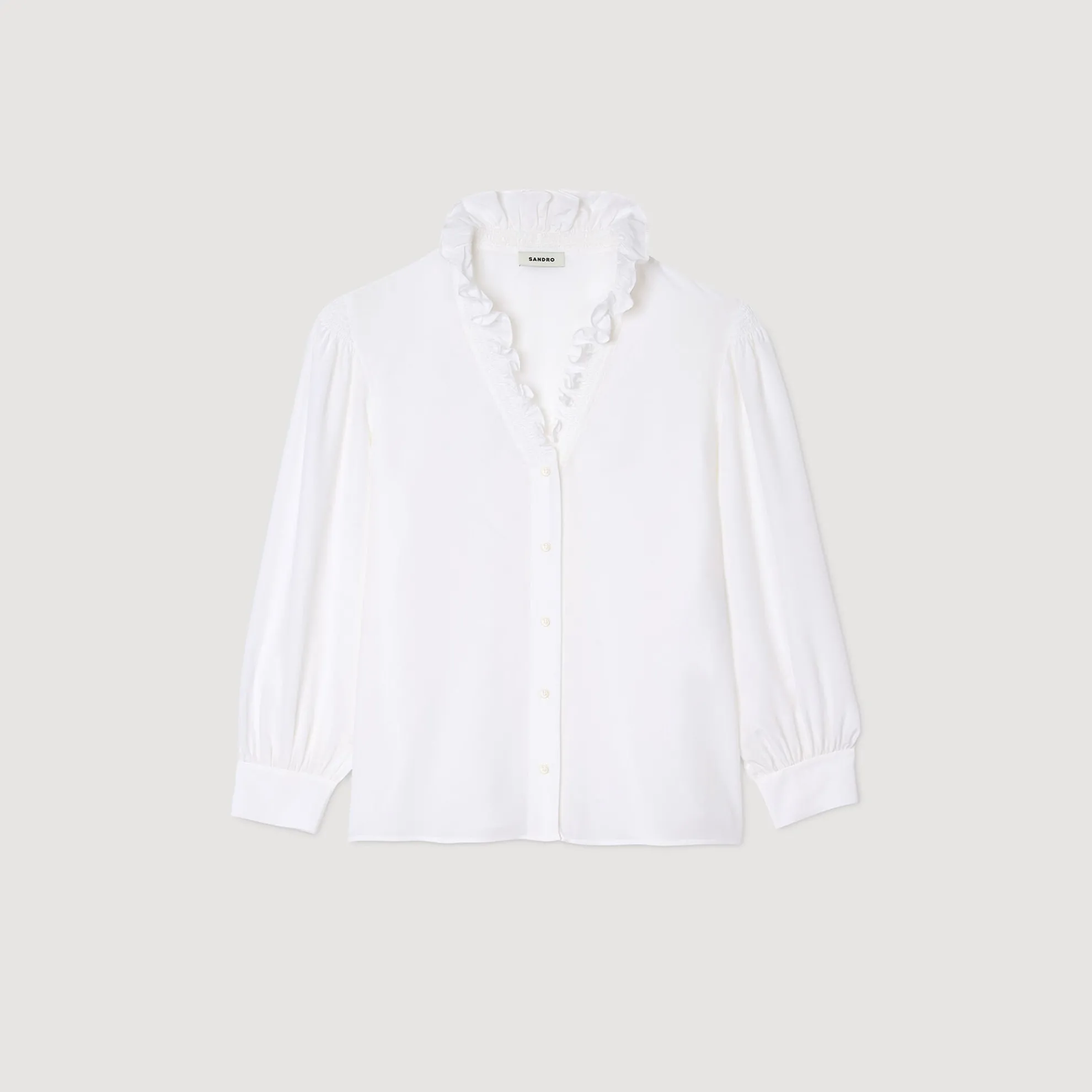 Soepele Overhemdblouse Zijde