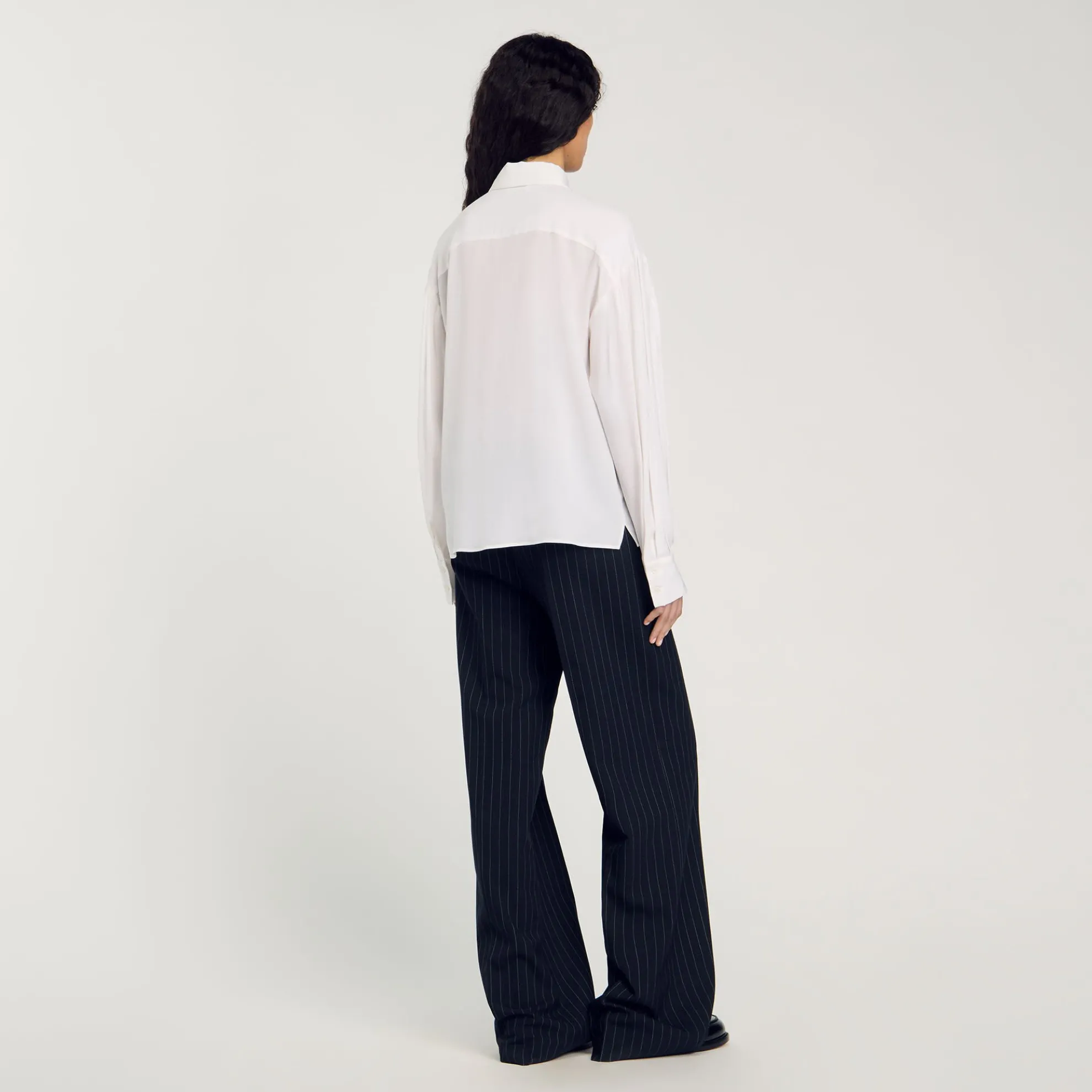 Soepele Overhemdblouse Zijde