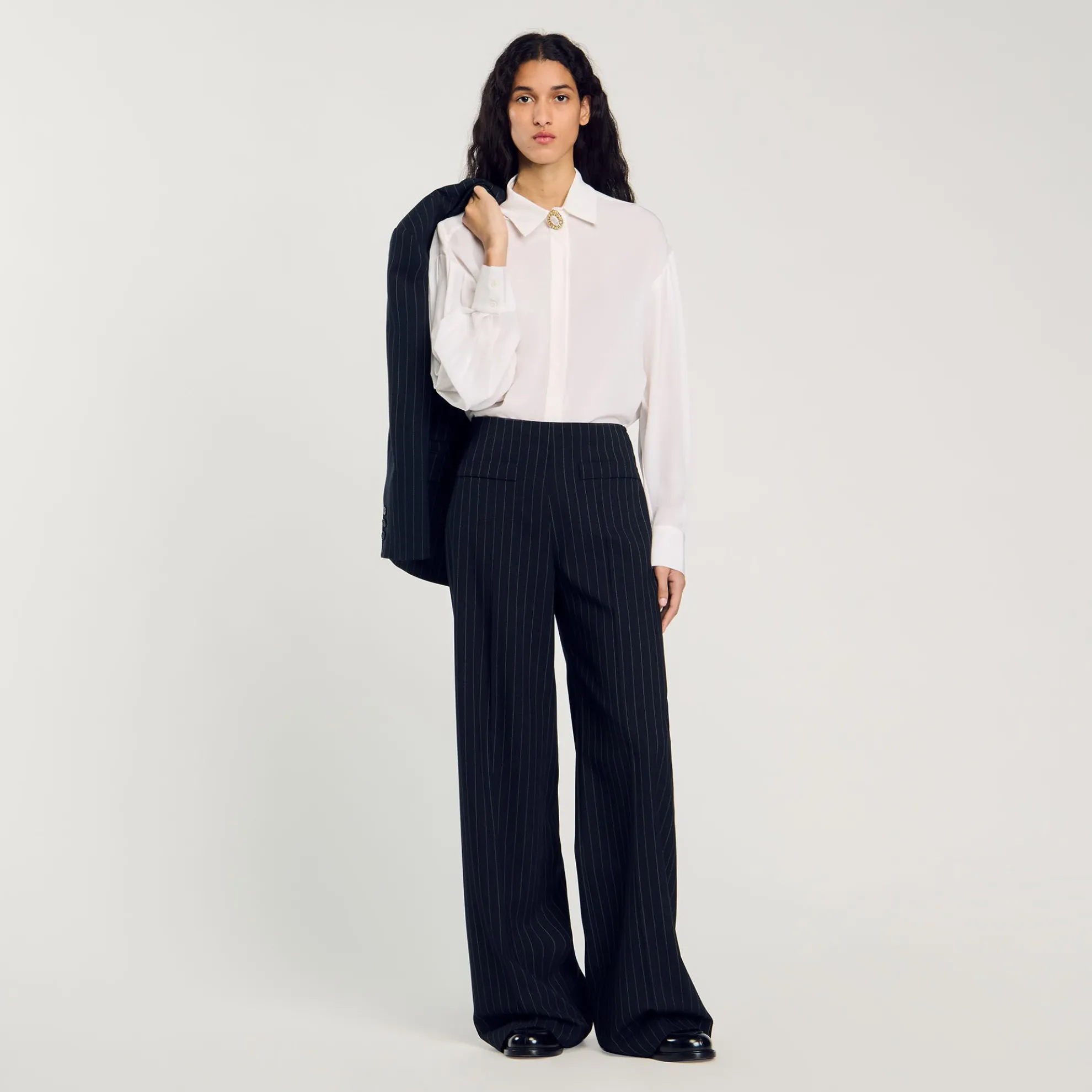 Soepele Overhemdblouse Zijde