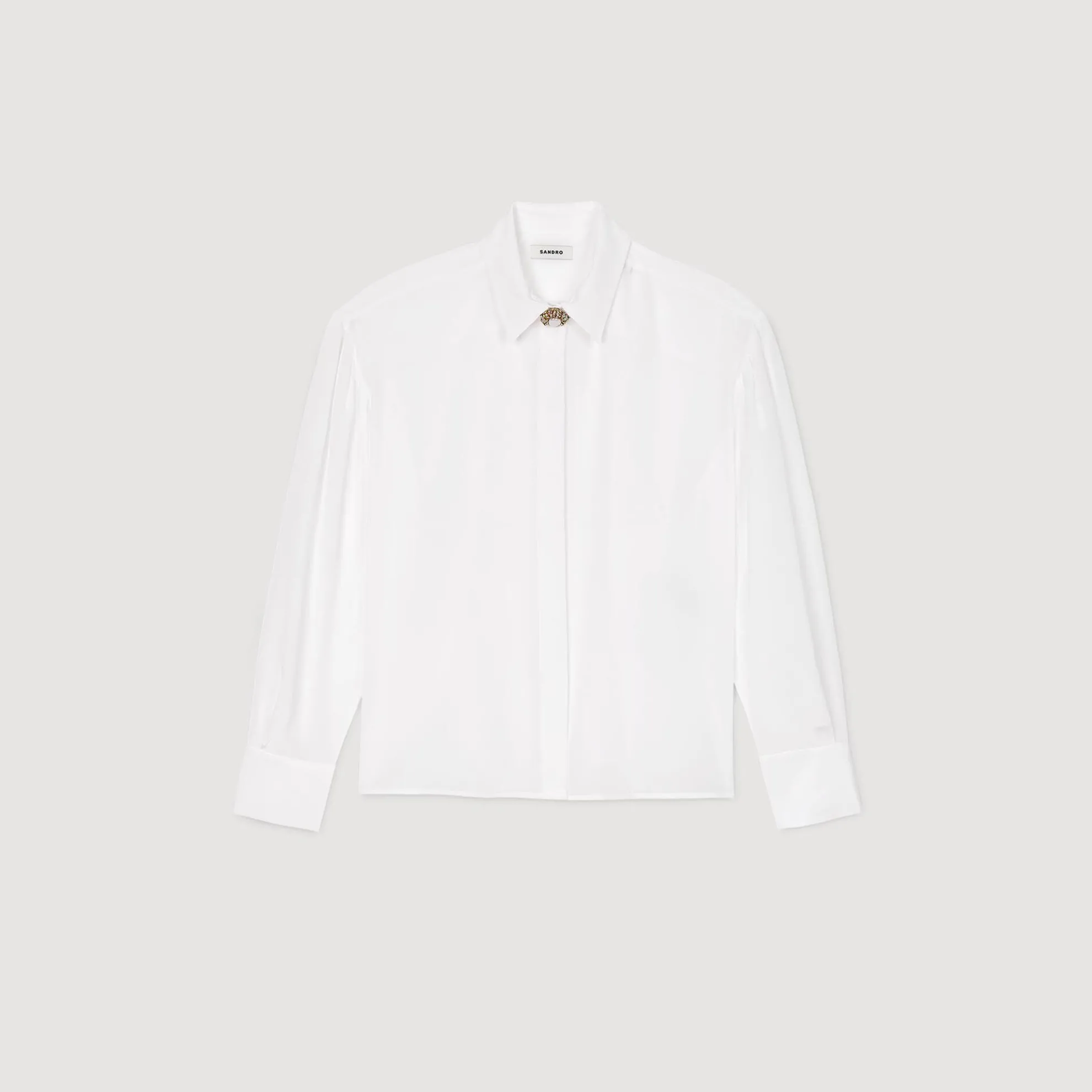 Soepele Overhemdblouse Zijde