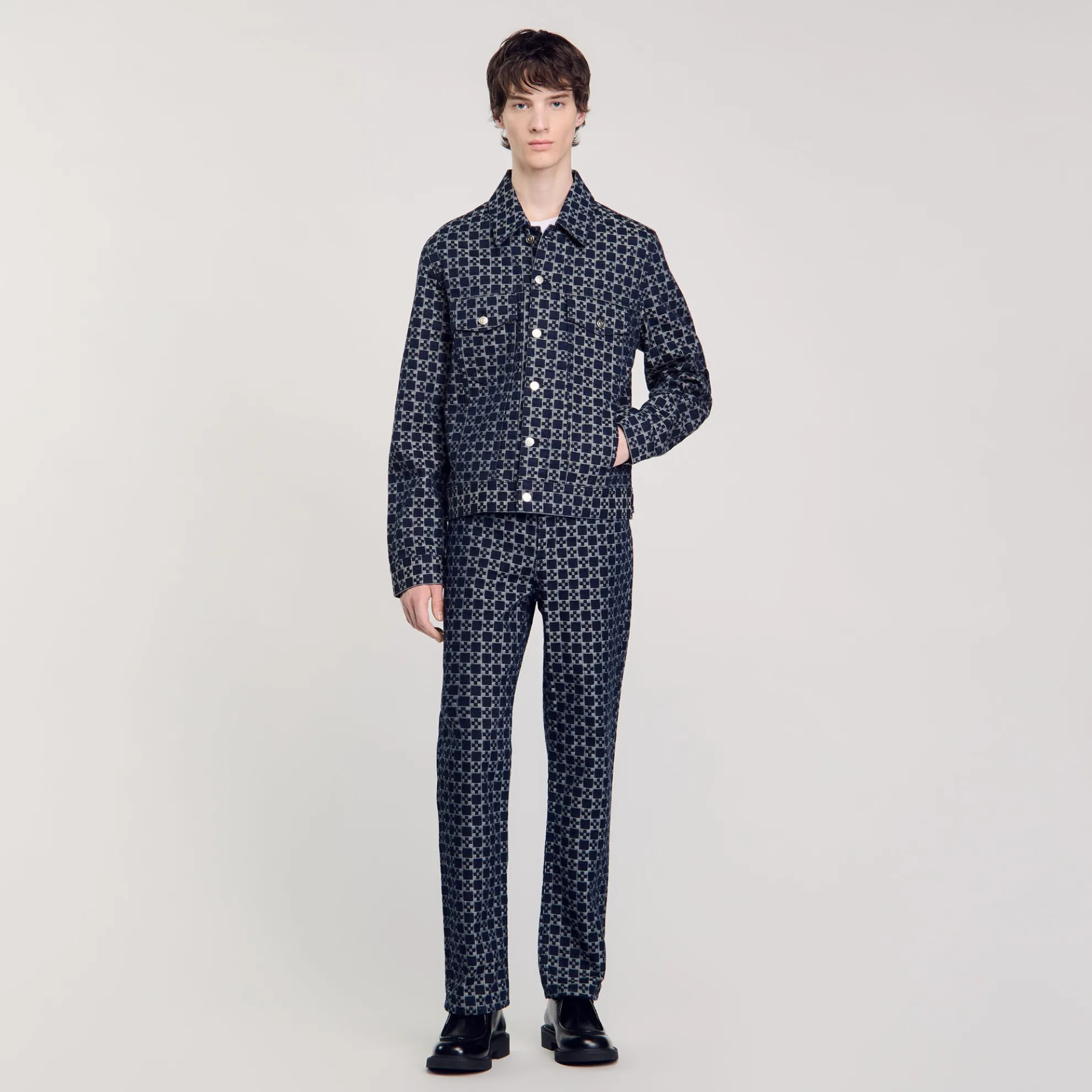 Square Cross Denim Jack