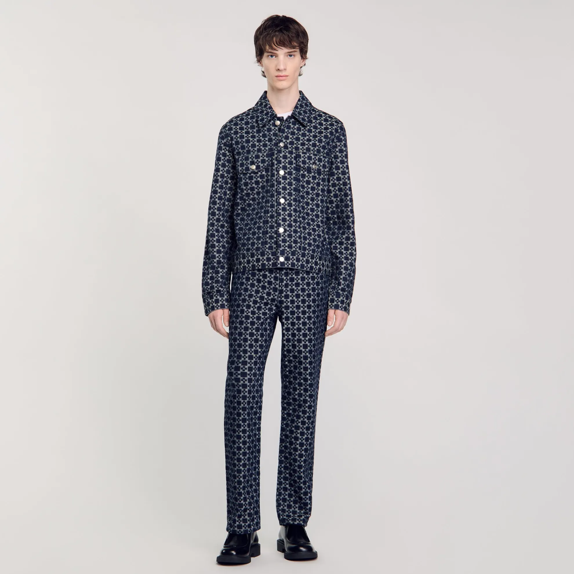 Square Cross Denim Jack