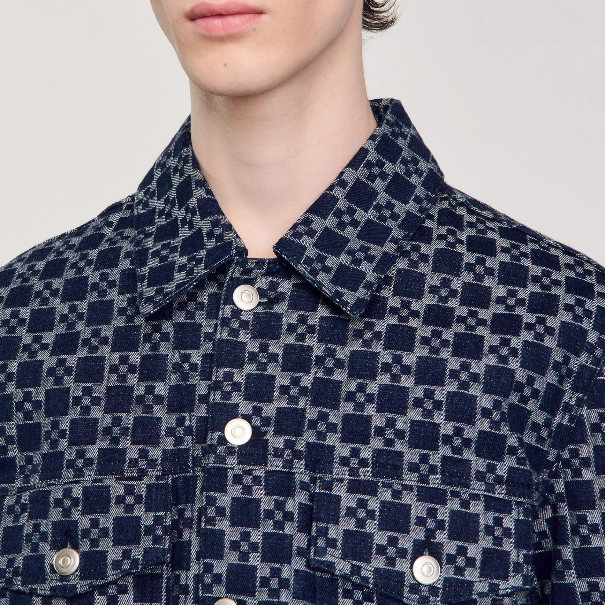 Square Cross Denim Jack