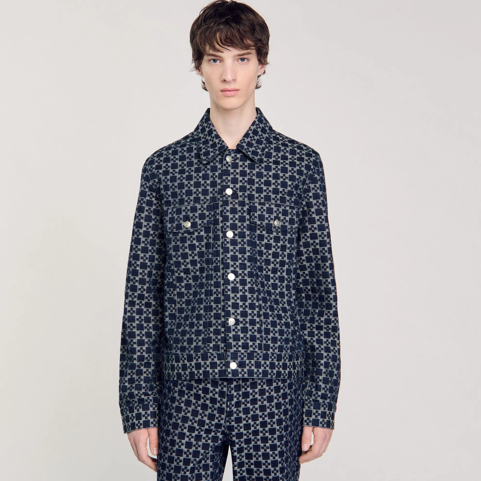 Square Cross Denim Jack