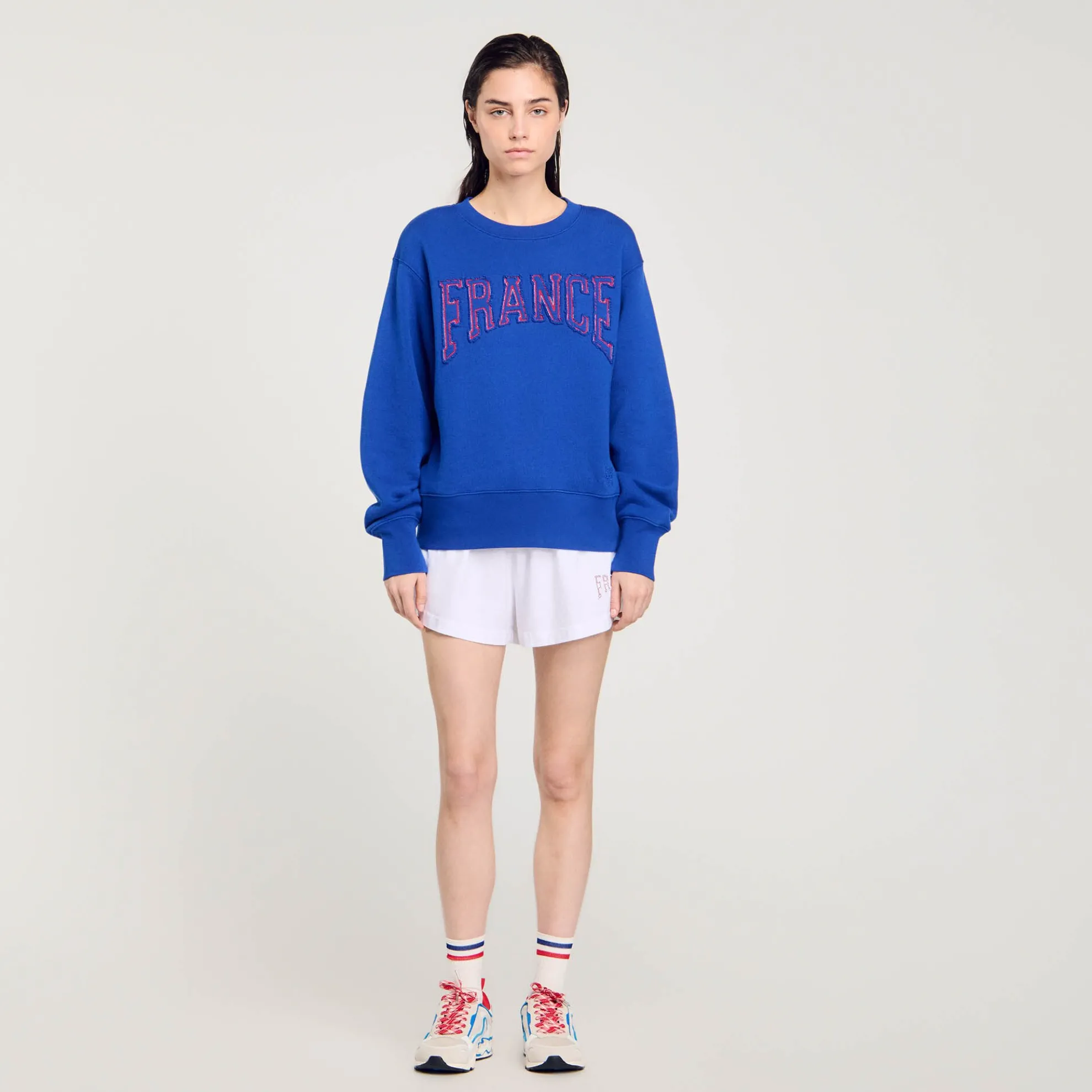 Sweatshirt Met France Borduursel