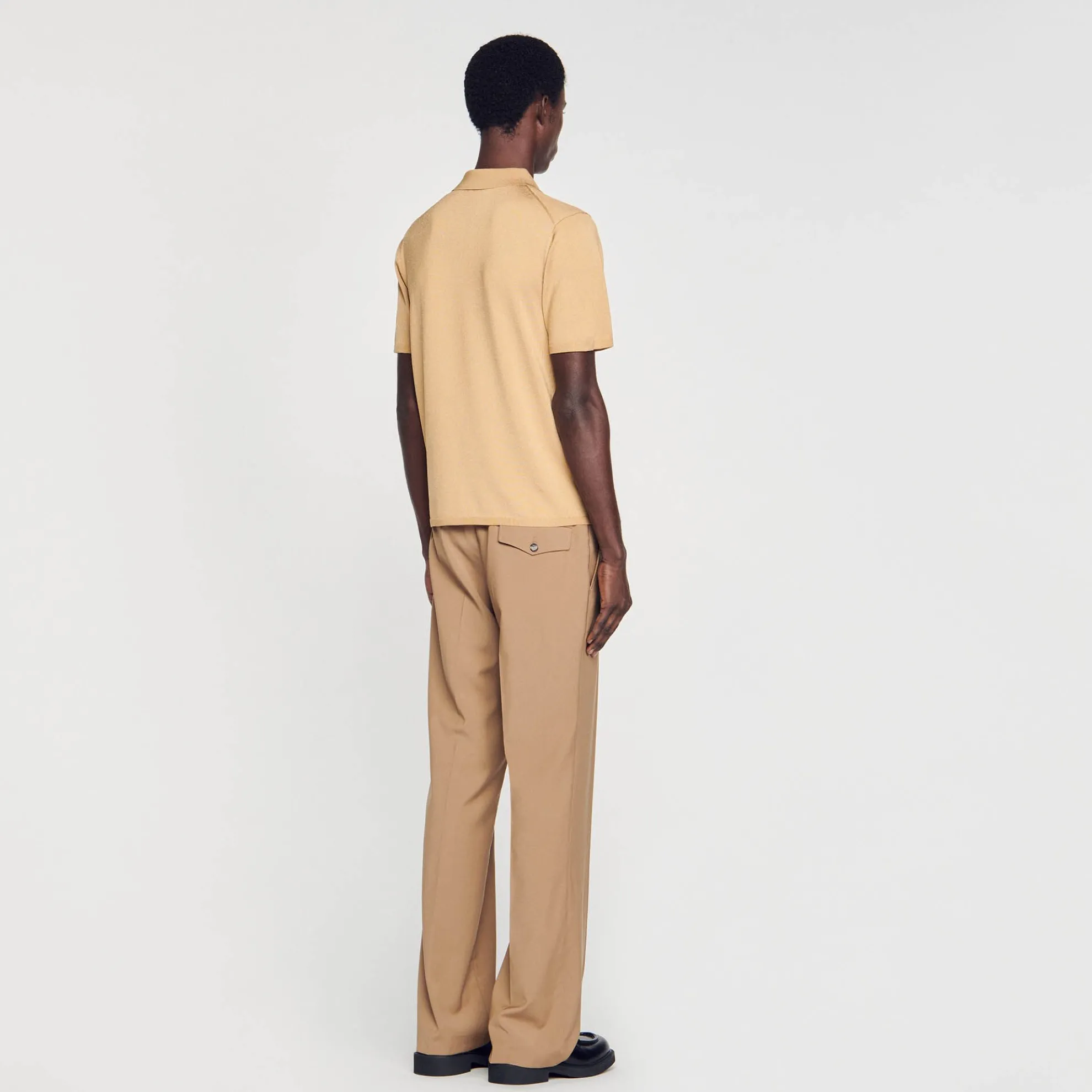 Tricot Poloshirt Met Korte Mouwen