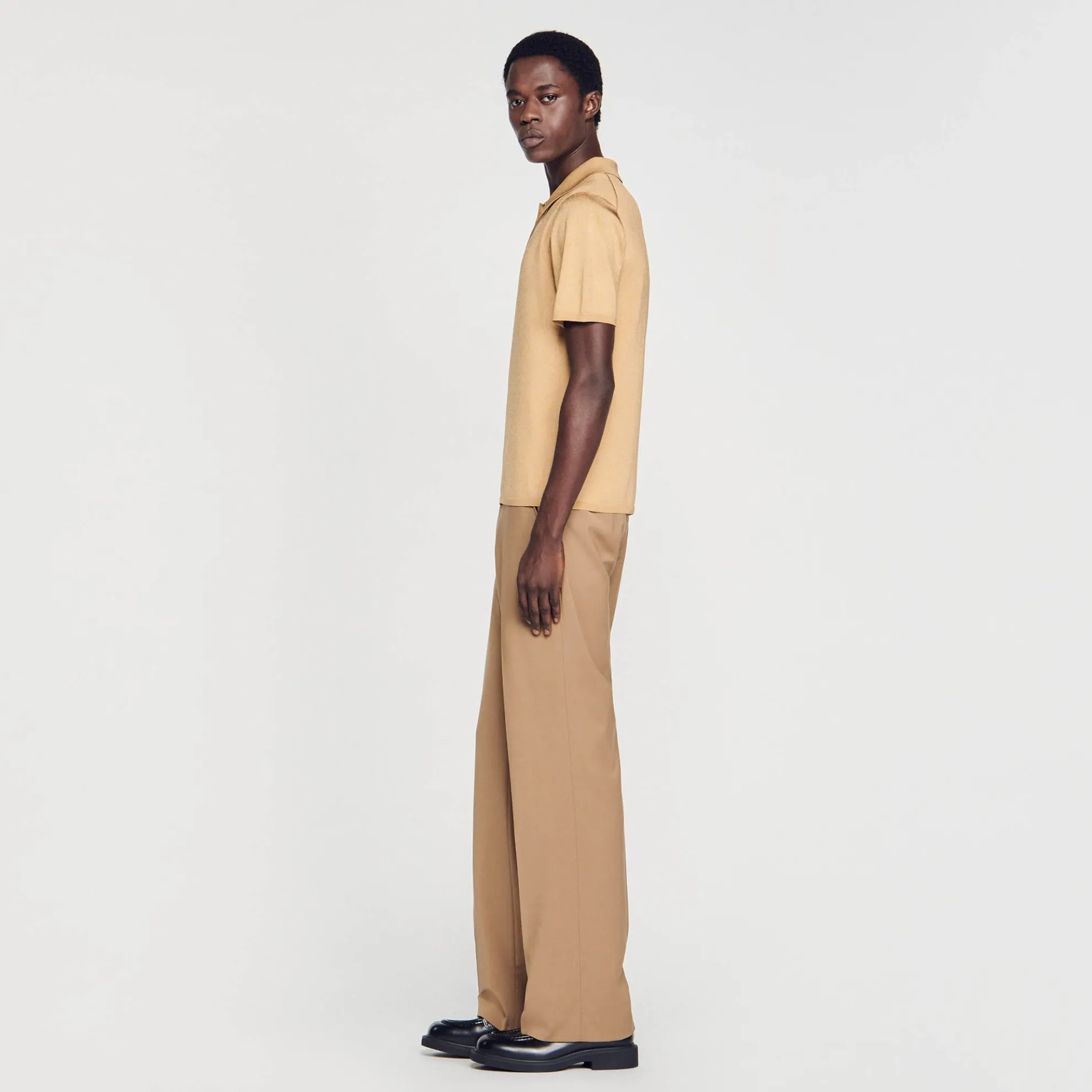 Tricot Poloshirt Met Korte Mouwen