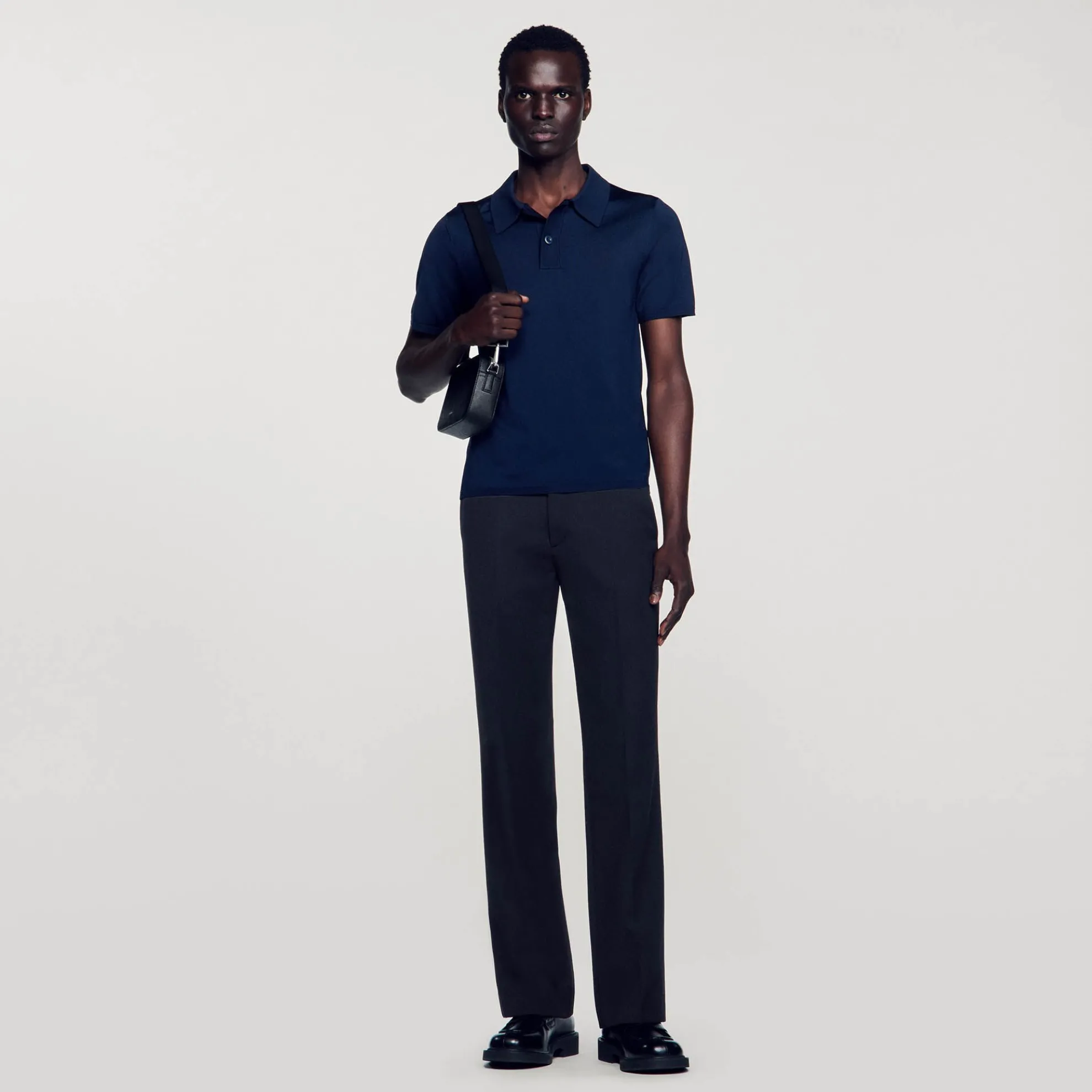 Tricot Poloshirt Met Korte Mouwen