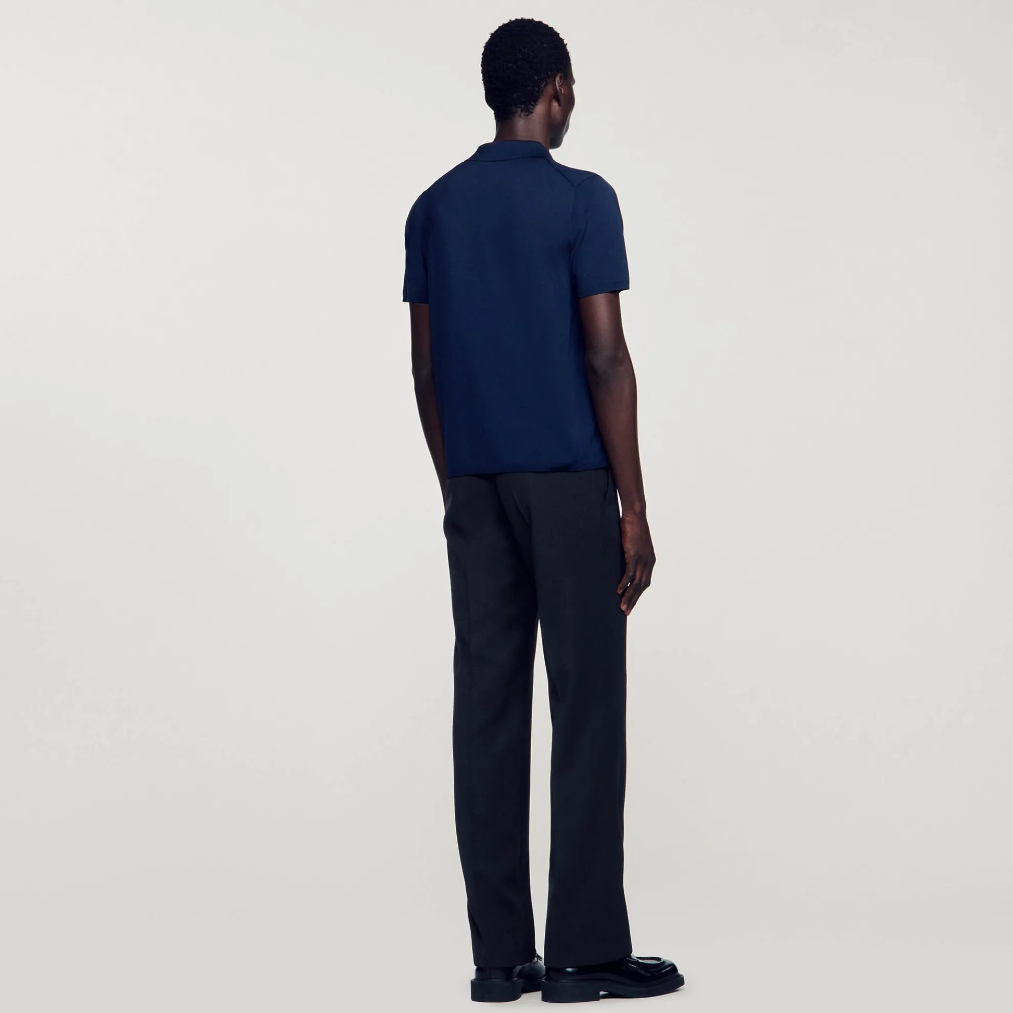 Tricot Poloshirt Met Korte Mouwen