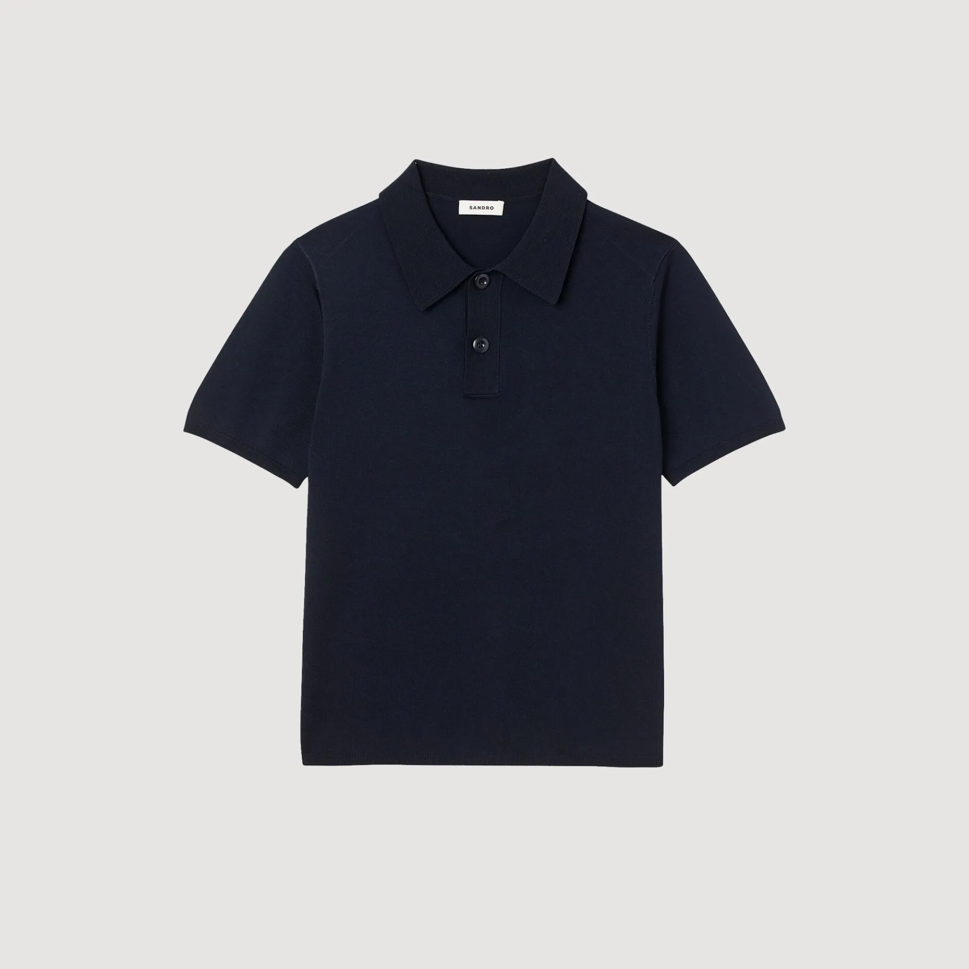 Tricot Poloshirt Met Korte Mouwen