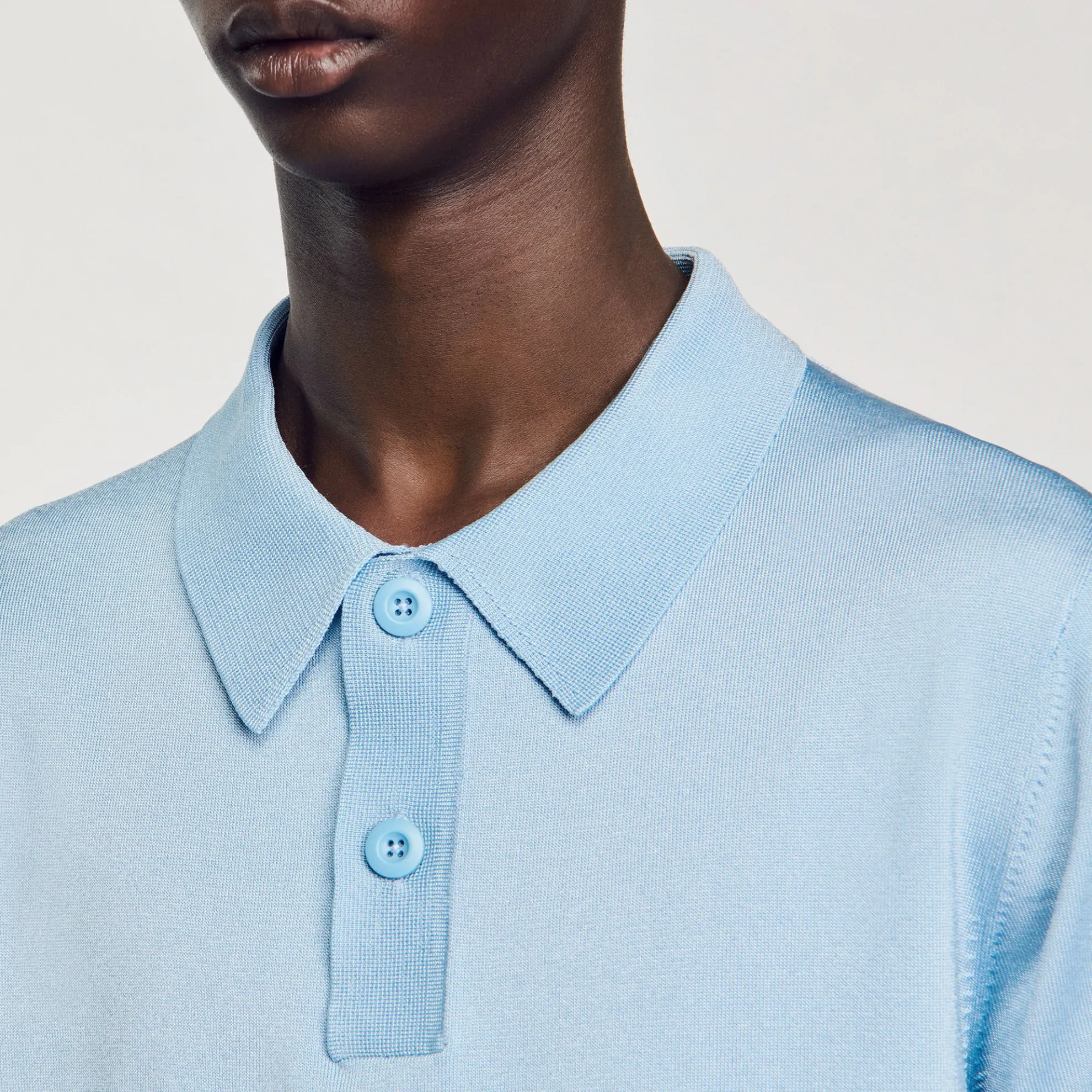 Tricot Poloshirt Met Korte Mouwen