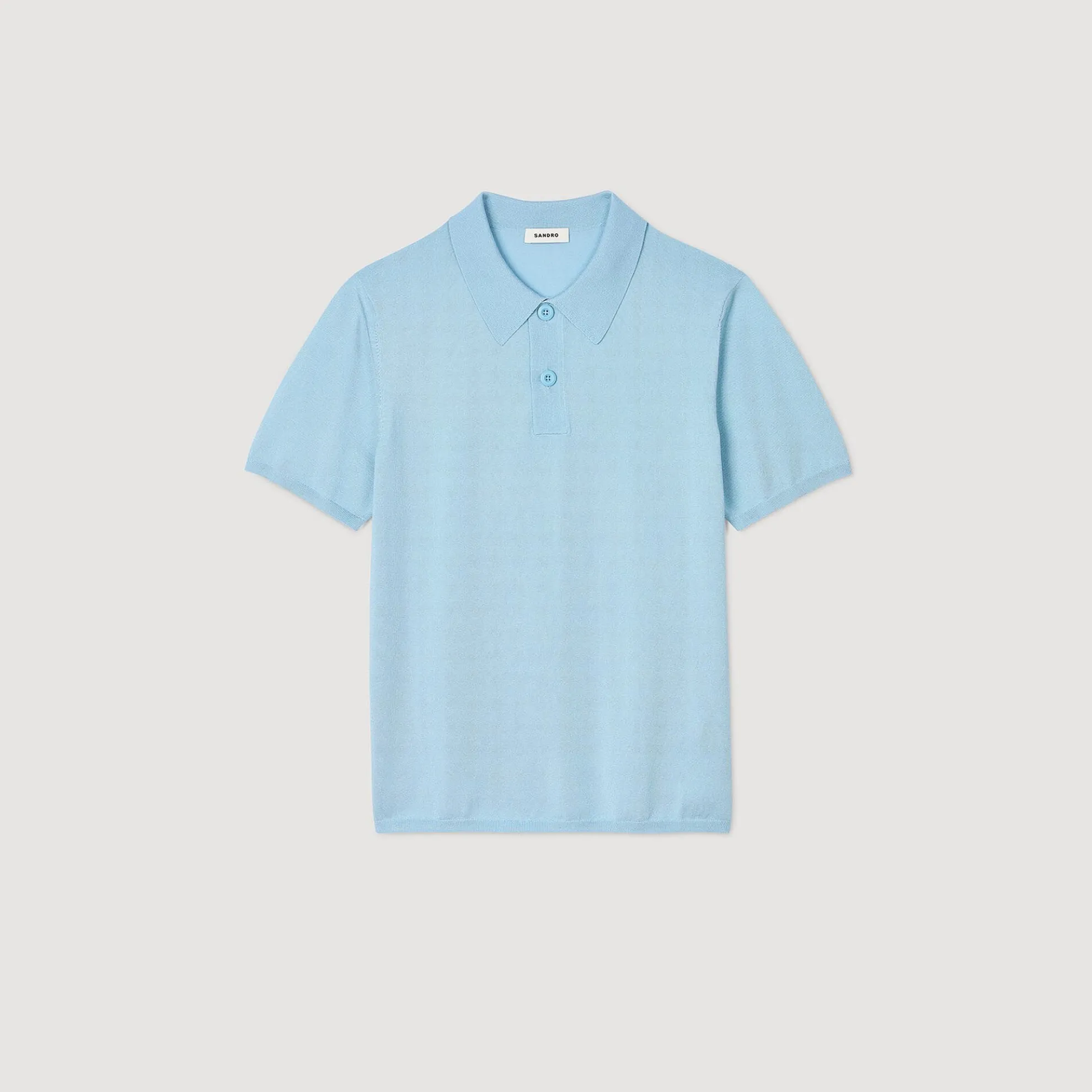 Tricot Poloshirt Met Korte Mouwen
