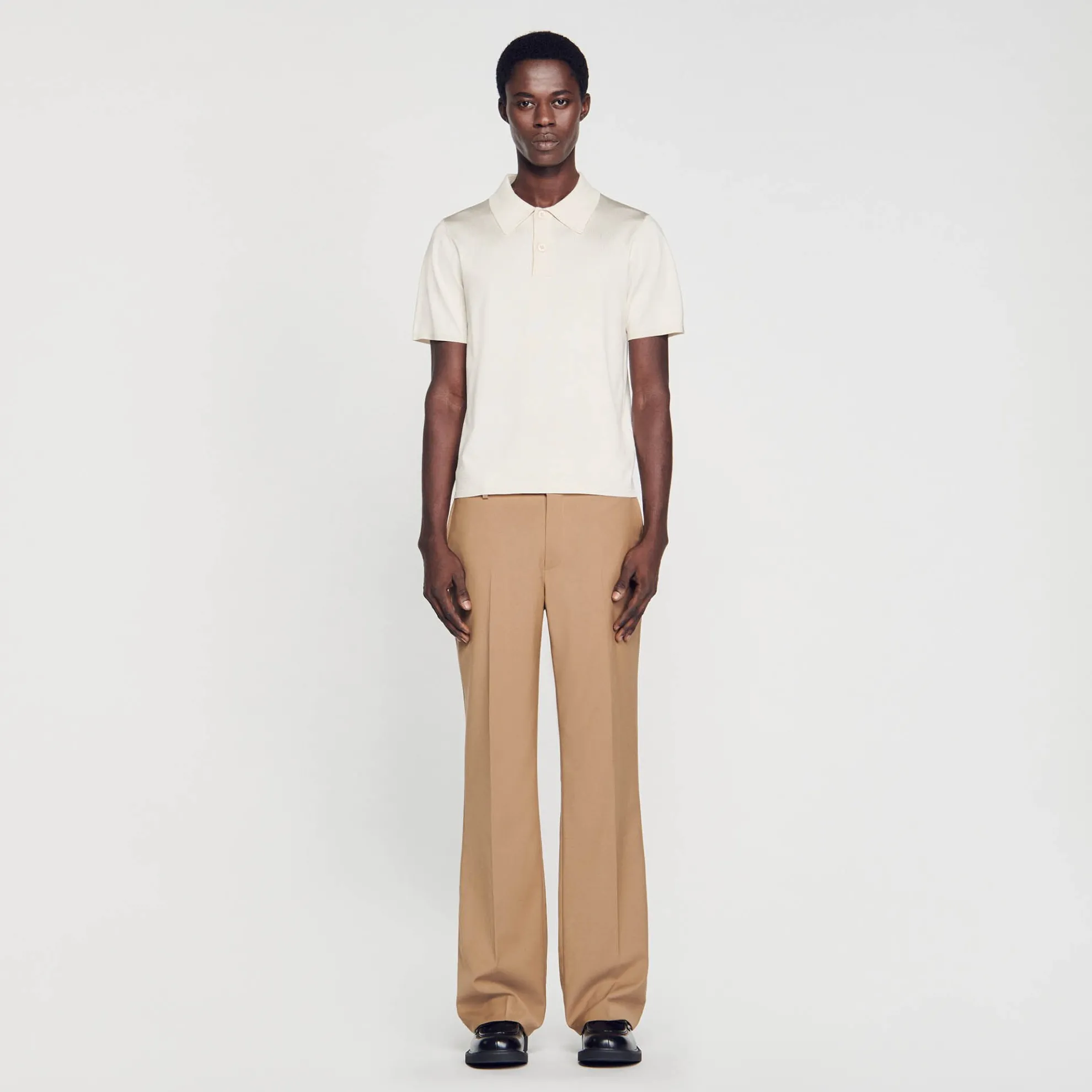 Tricot Poloshirt Met Korte Mouwen