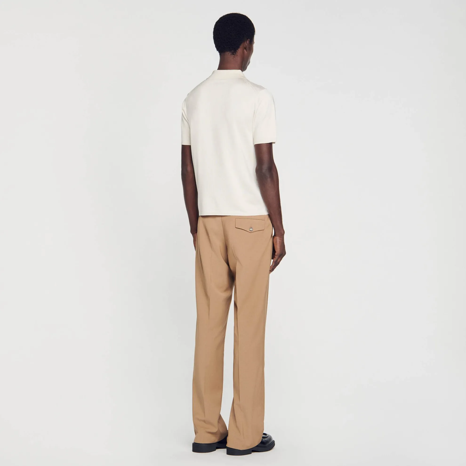 Tricot Poloshirt Met Korte Mouwen