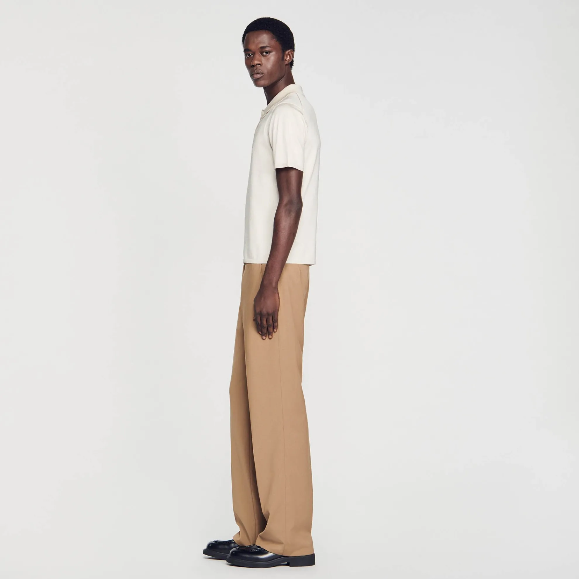 Tricot Poloshirt Met Korte Mouwen