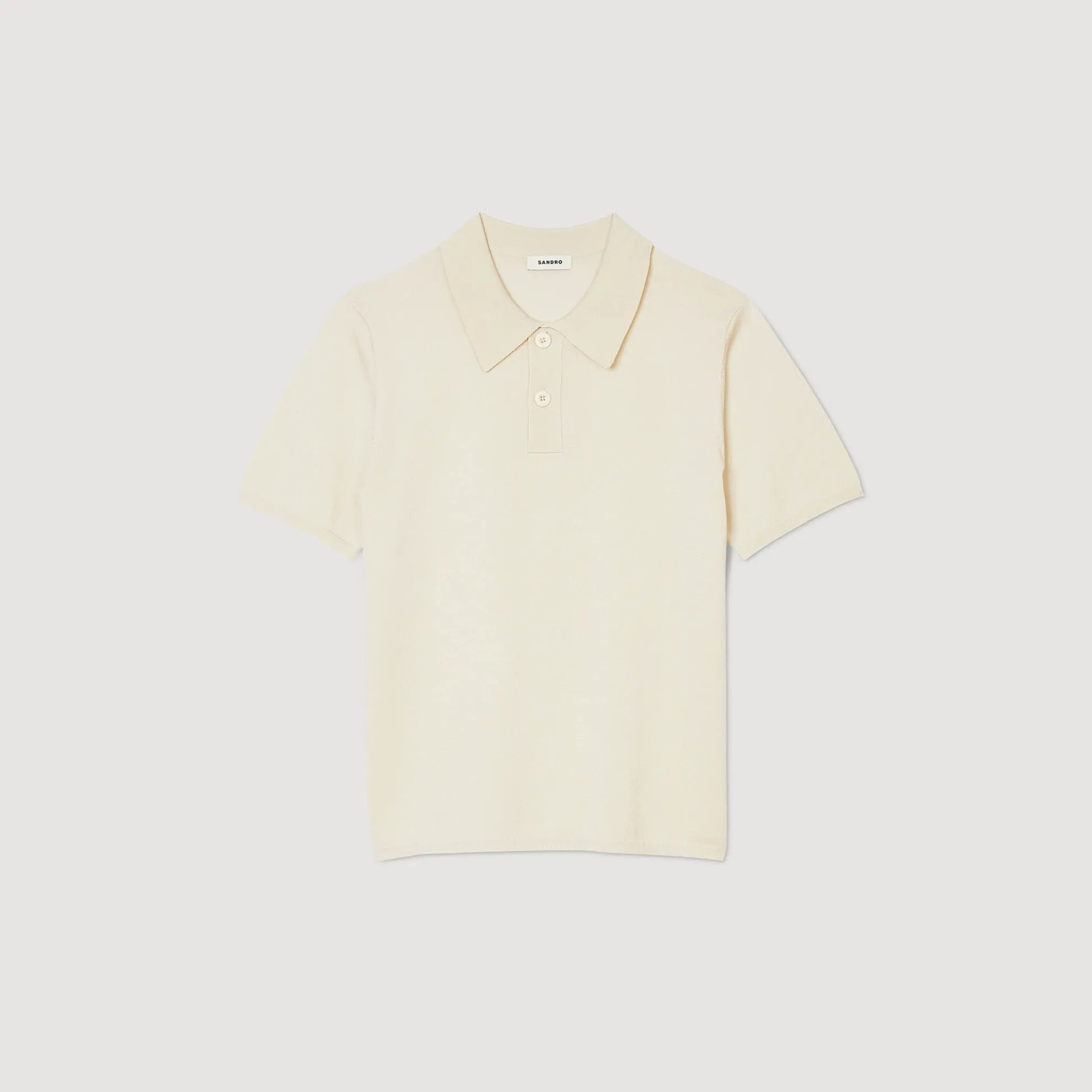Tricot Poloshirt Met Korte Mouwen